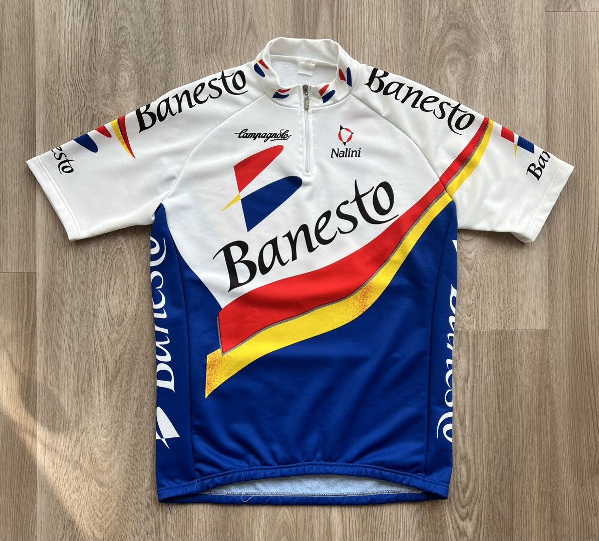 Vintage Vintage Nalini Banesto Cycling Jersey Campagnolo T-Shirt Size US L / EU 52-54 / 3 - 1 Thumbnail