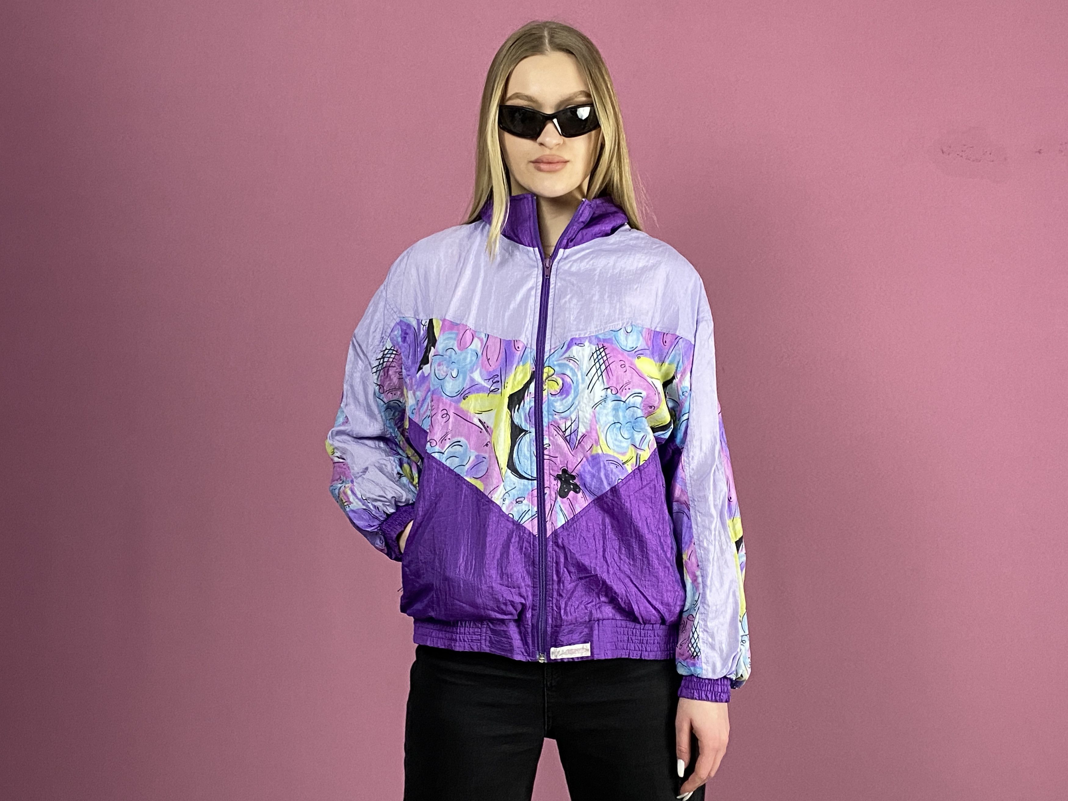 Vintage 90s Flagship Vintage Women's Windbreaker Jacket - Size S Size S / US 4 / IT 40 - 4 Thumbnail