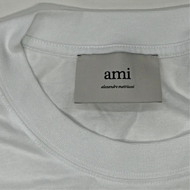 AMI AMIPARIS Comfortable White Cotton Short Sleeve T-shirt -250 Size US M / EU 48-50 / 2 - 4 Thumbnail