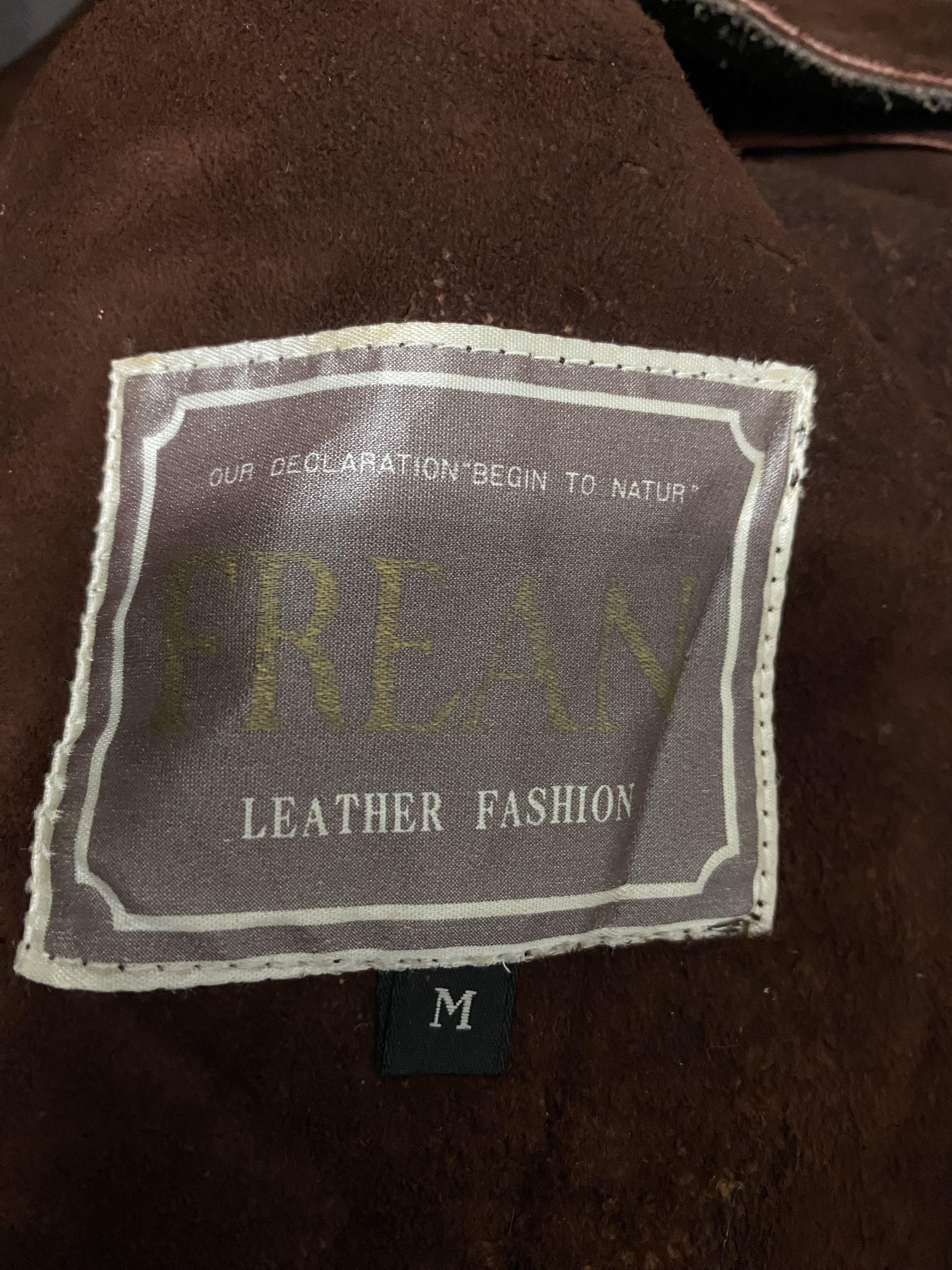 Genuine Leather Frean Fashion Custom Made Vest Real Leather Size 38S - 9 Thumbnail