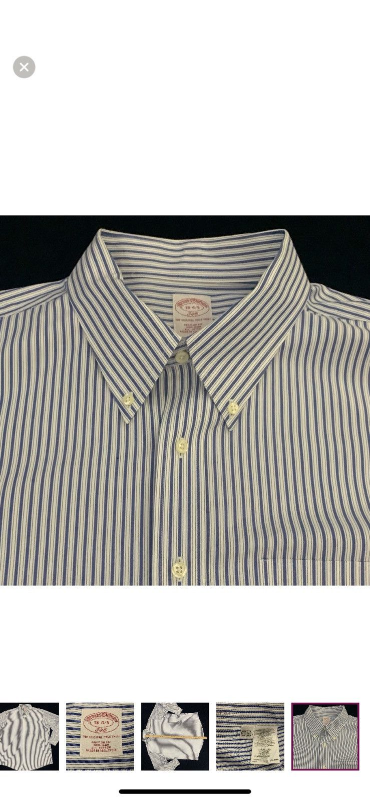 Brooks Brothers BROOKS BROTHERS 18 x 34/35 Dress Shirt Size US XXL / EU 58 / 5 - 1 Thumbnail