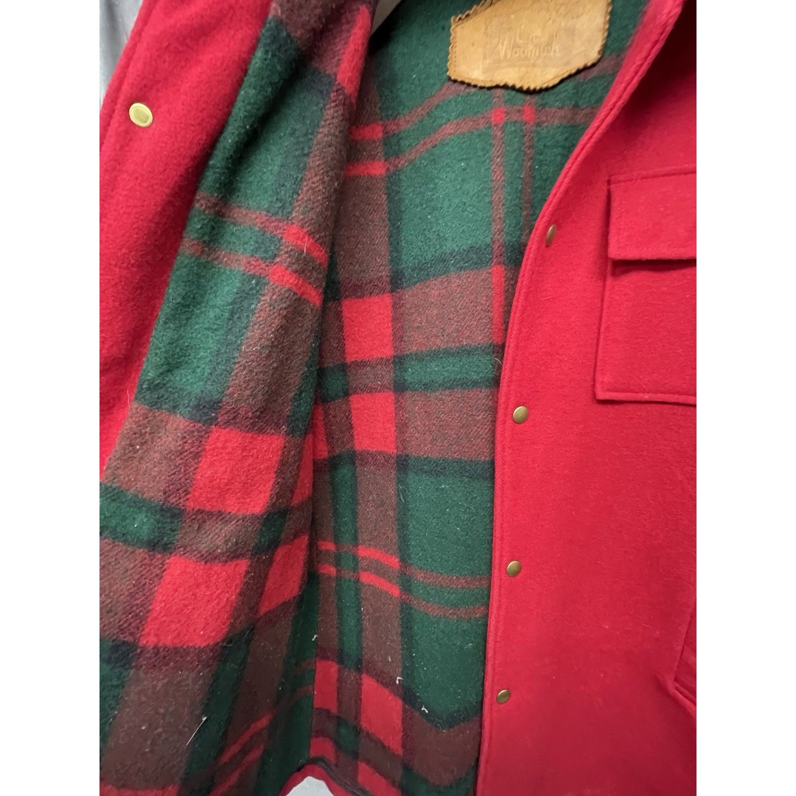 Other VINTAGE WOOLRICH RED WOOL MOUNTAIN PARKA SPLIT ZIP HOOD UNIS Size US L / EU 52-54 / 3 - 9 Thumbnail