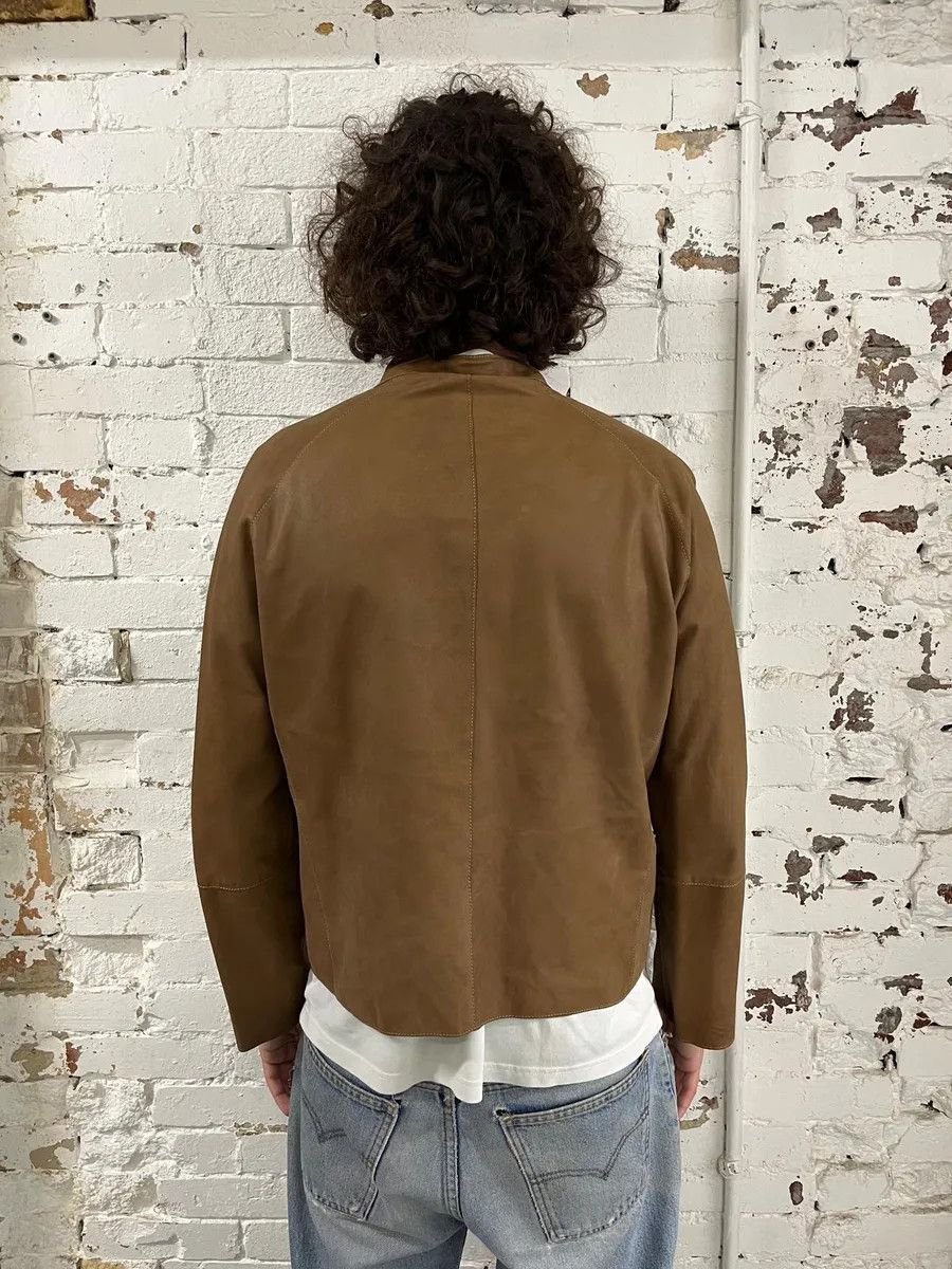 Emporio Armani SS2006 Emporio Armani Pure Brown Leather Jacket Size US S / EU 44-46 / 1 - 3 Thumbnail