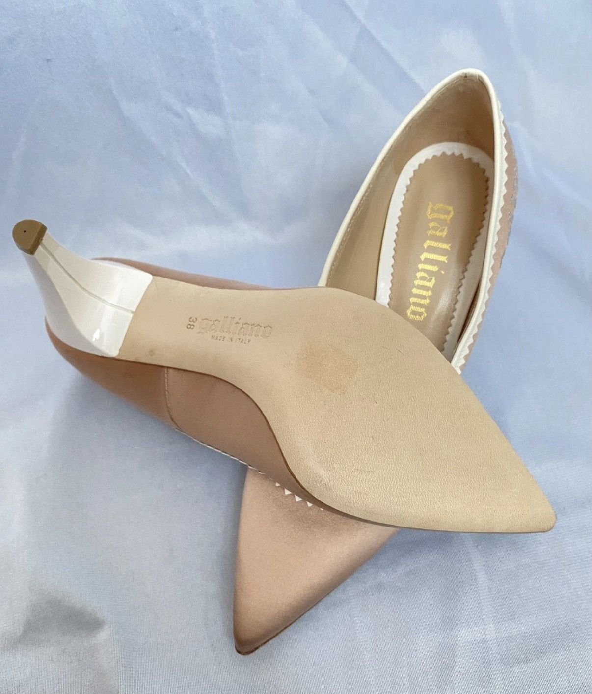 John Galliano John Galliano 2000s Vintage Satin Pointed Pumps 38eu New. Size US 8 / IT 38 - 4 Thumbnail