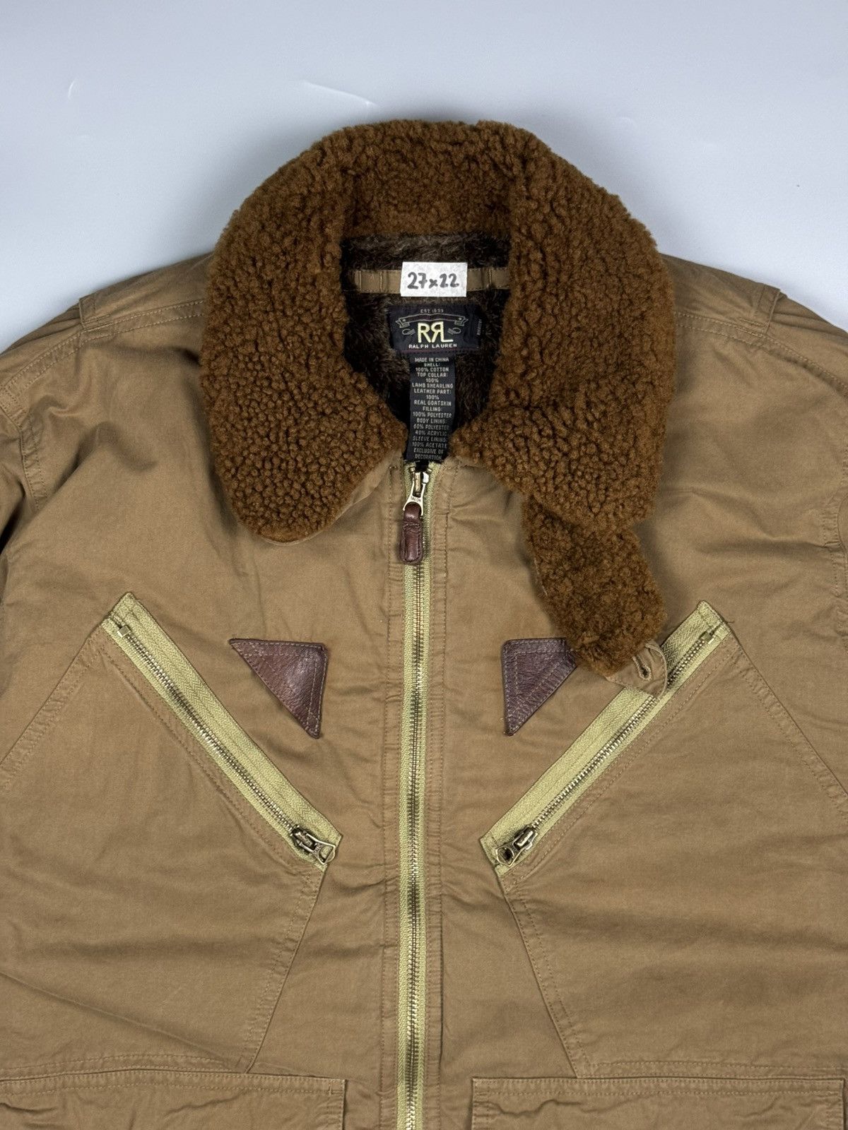 RRL Ralph Lauren RRL BY RALPH LAUREN TYPE A-2 SHERLING JACKET Size US M / EU 48-50 / 2 - 4 Thumbnail