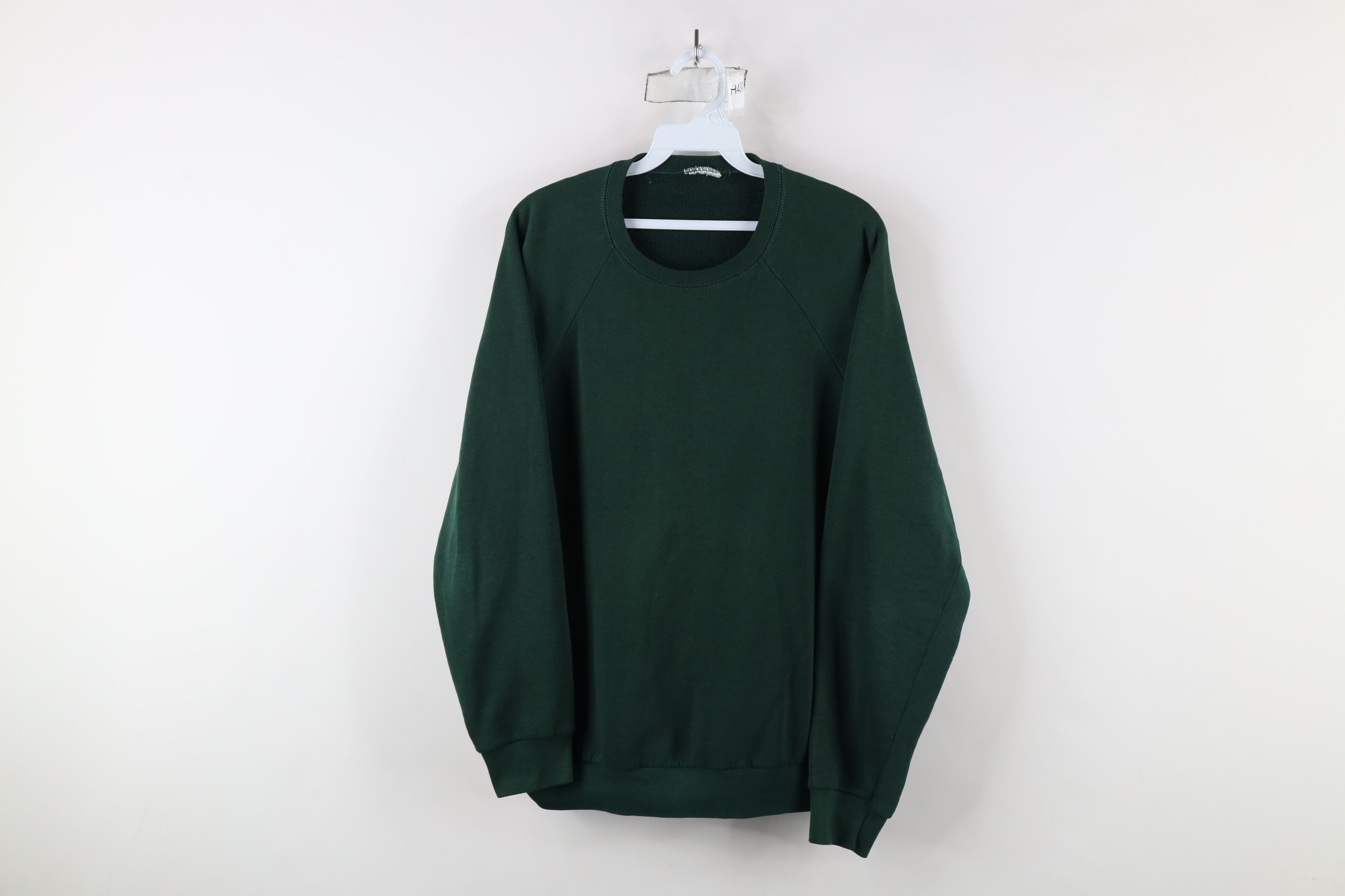 Vintage Vintage 90s Streetwear Boxy Fit Crewneck Sweatshirt Green Size US XL / EU 56 / 4 - 1 Thumbnail