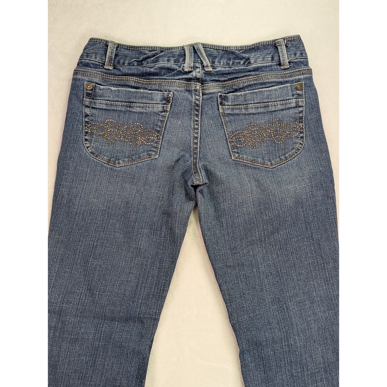 Aeropostale Aeropostale Y2K Hailey Skinny Flare Rhinestone Jeans Size 11 Size 34" / US 12 / IT 48 - 6 Thumbnail