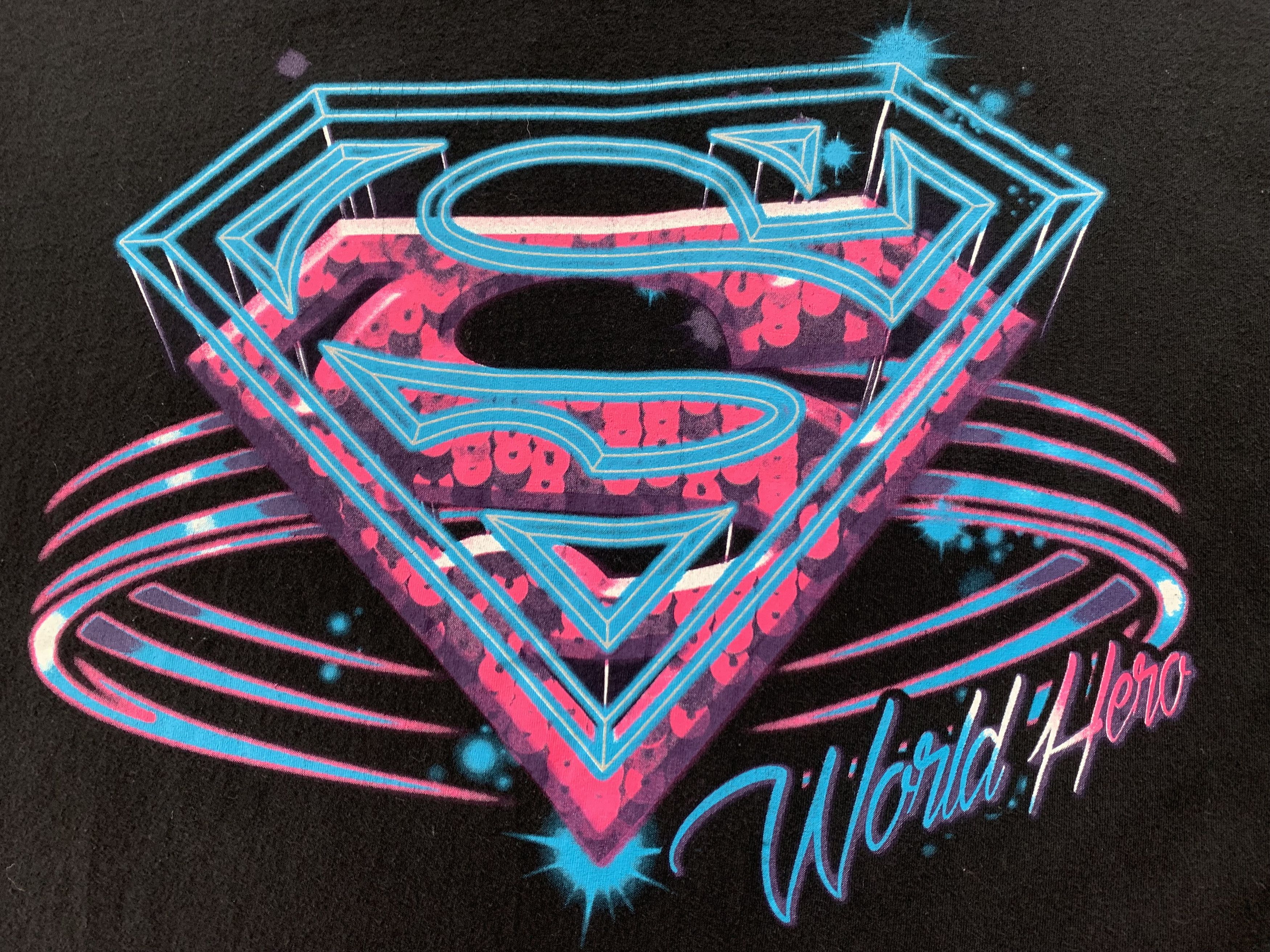 DC Comics × Marvel Comics Vintage DC Comics Superman World Hero T Shirt Size US XXL / EU 58 / 5 - 4 Thumbnail