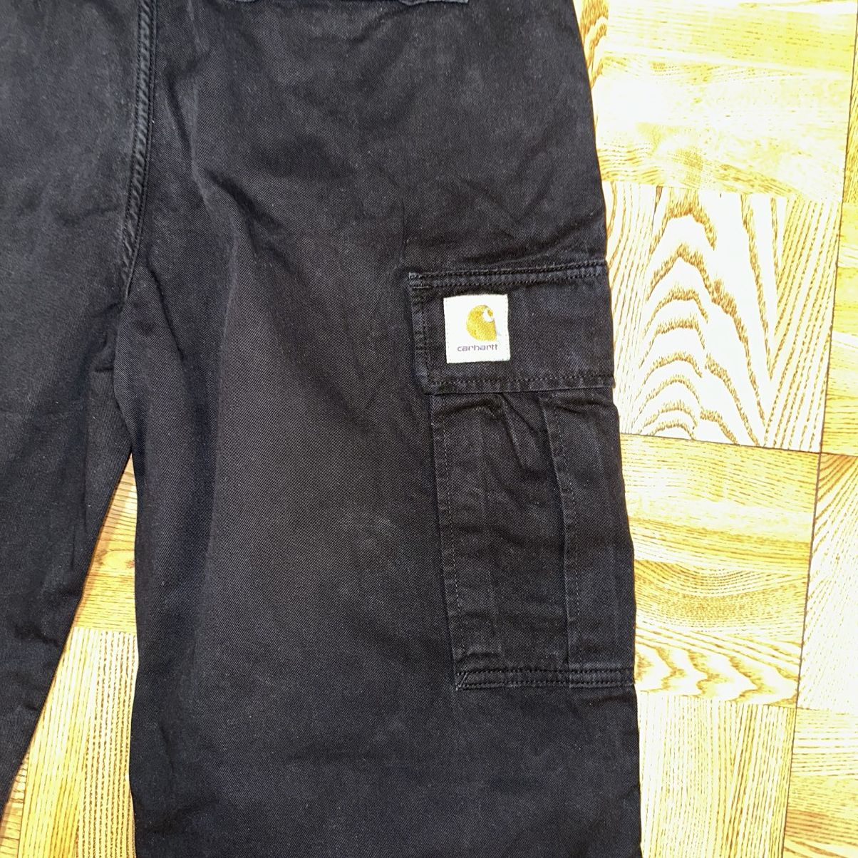 Carhartt Wip Carhartt Black Cargo Pants Size US 33 - 4 Thumbnail