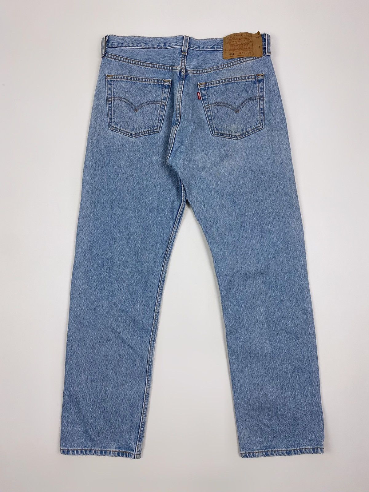 Levi's 2000’s Vintage Levi’s 501 Made in USA Blue Denim Pants 33X30 Size US 33 - 8 Thumbnail