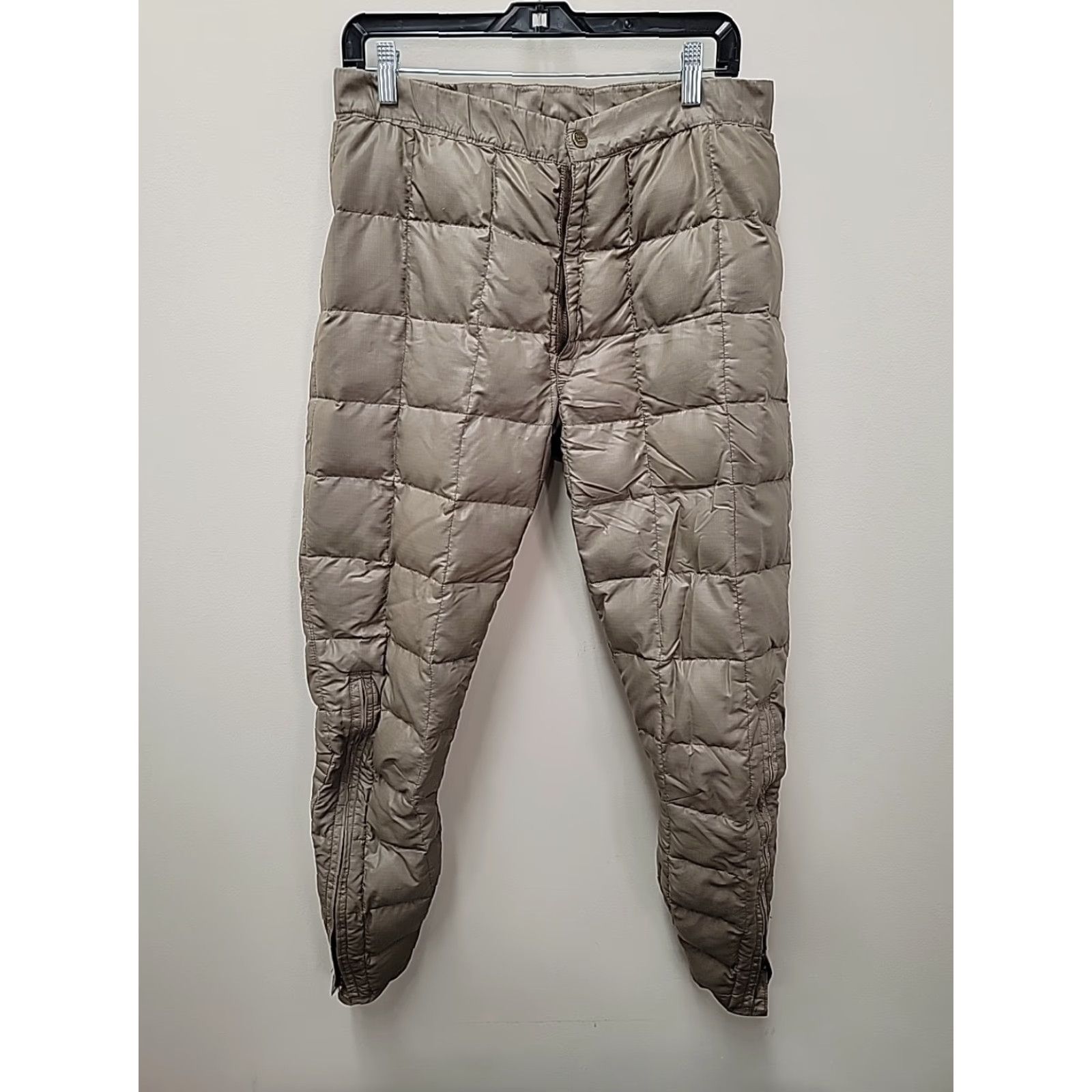 Eddie Bauer VINTAGE Eddie Bauer Goose Down Puffer Pants Men Size S Regular 34x29 Brown Quilted Snow Pants Size US 29 - 2 Thumbnail