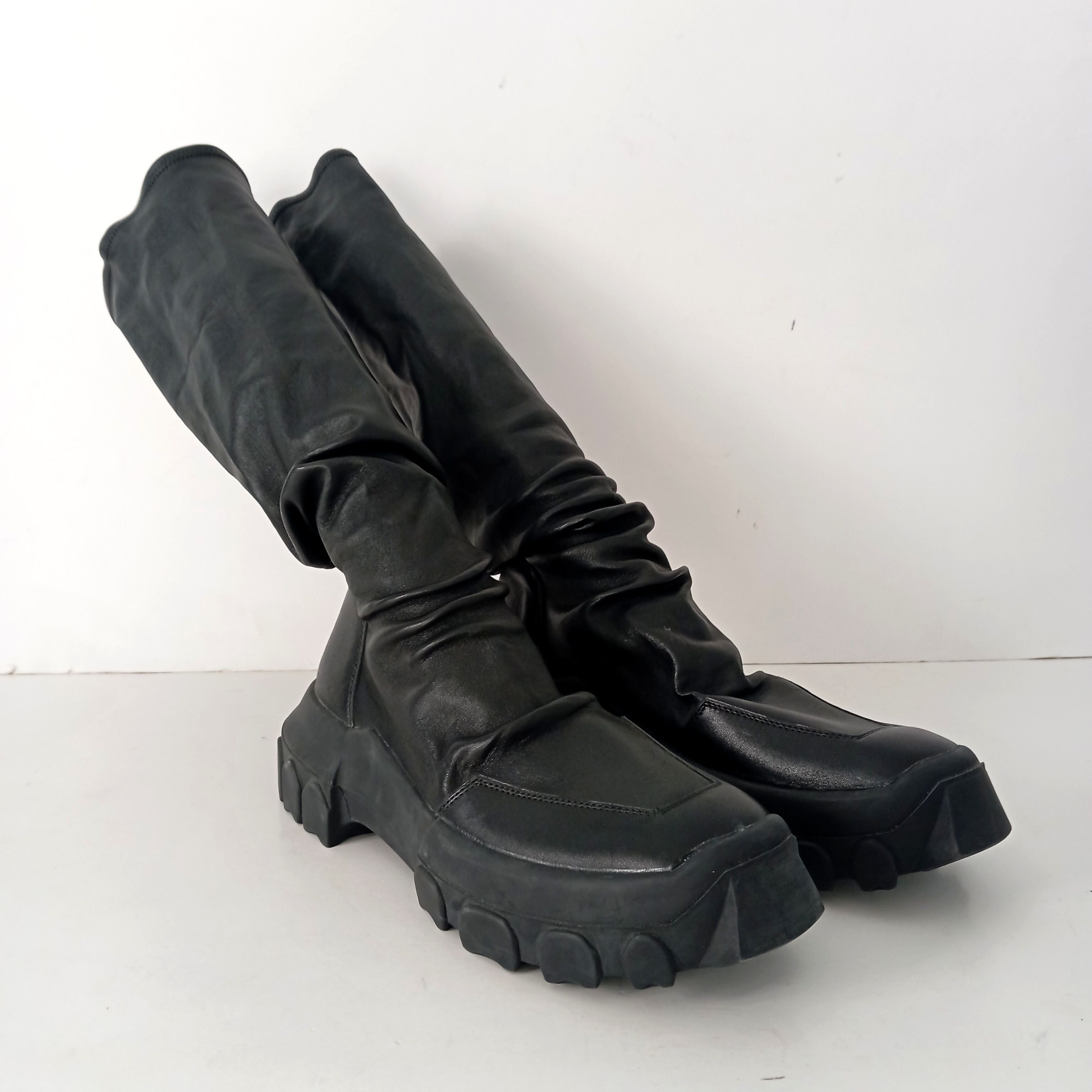 Rick Owens Ramones Tractor Boots Size US 8 / EU 41 - 1 Thumbnail