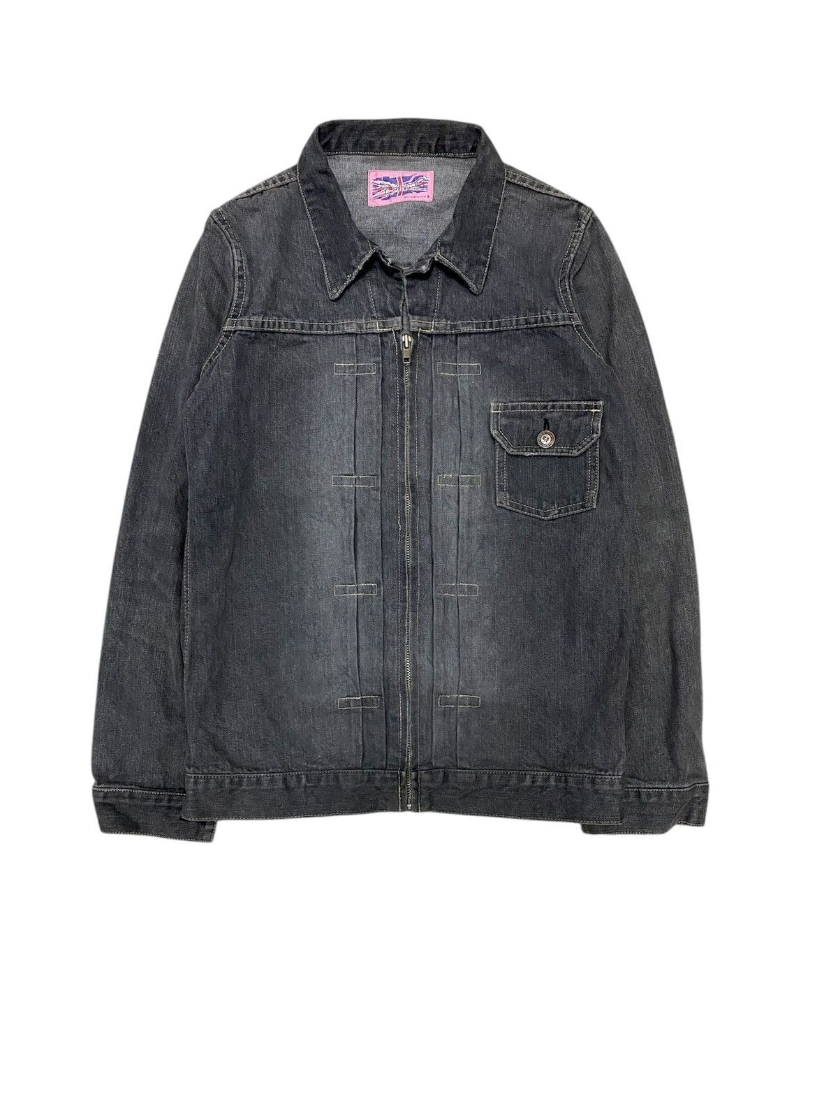 Japanese Brand AW2001 Revolver Japan denim Jacket Size US S / EU 44-46 / 1 - 1 Thumbnail