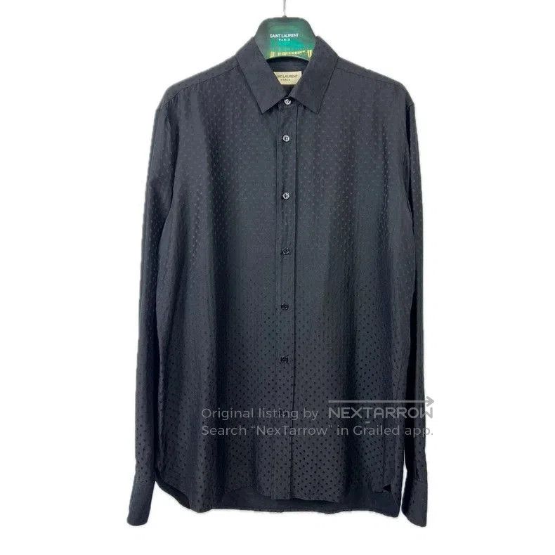 Other Saint Laurent SLP Silk Polka Dot Black Shirt. Size US L / EU 52-54 / 3 - 1 Thumbnail