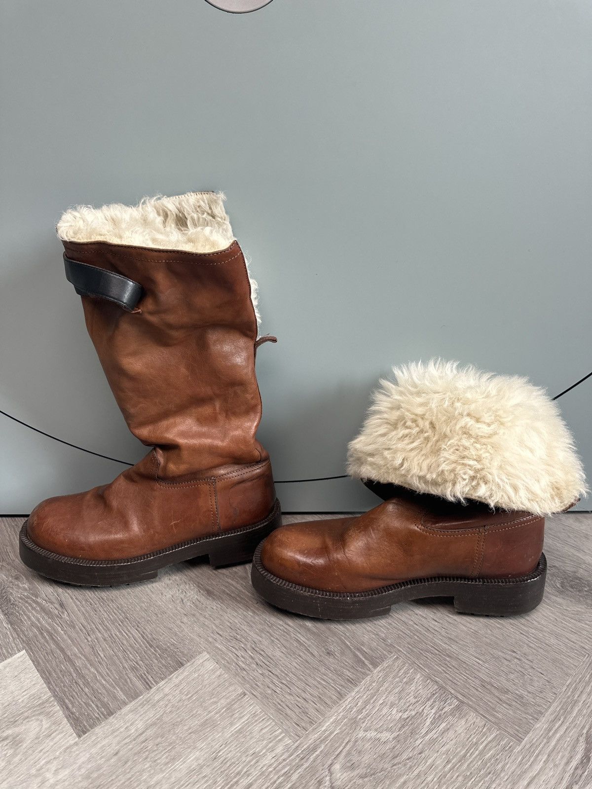 Maison Margiela RARE convertible lamb fur shearling boot Size US 9 / EU 42 - 3 Thumbnail