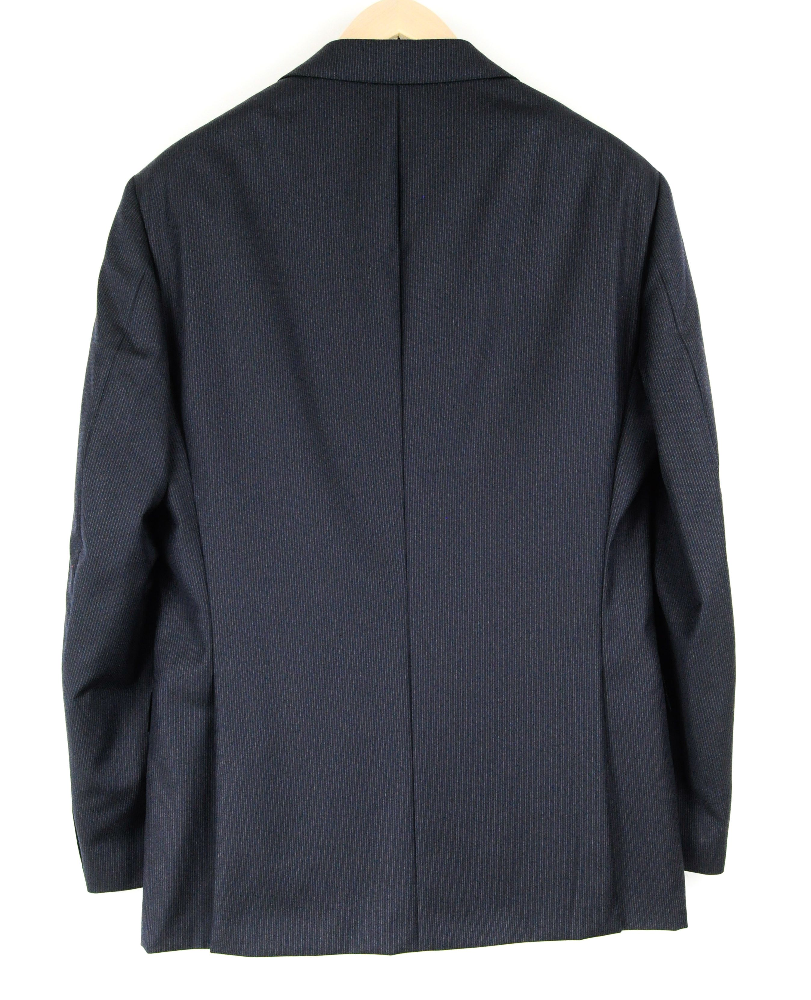Suitsupply NAPOLI UK40L Wool Super110 Striped Navy Blazer 56077 Size 40L - 2 Thumbnail