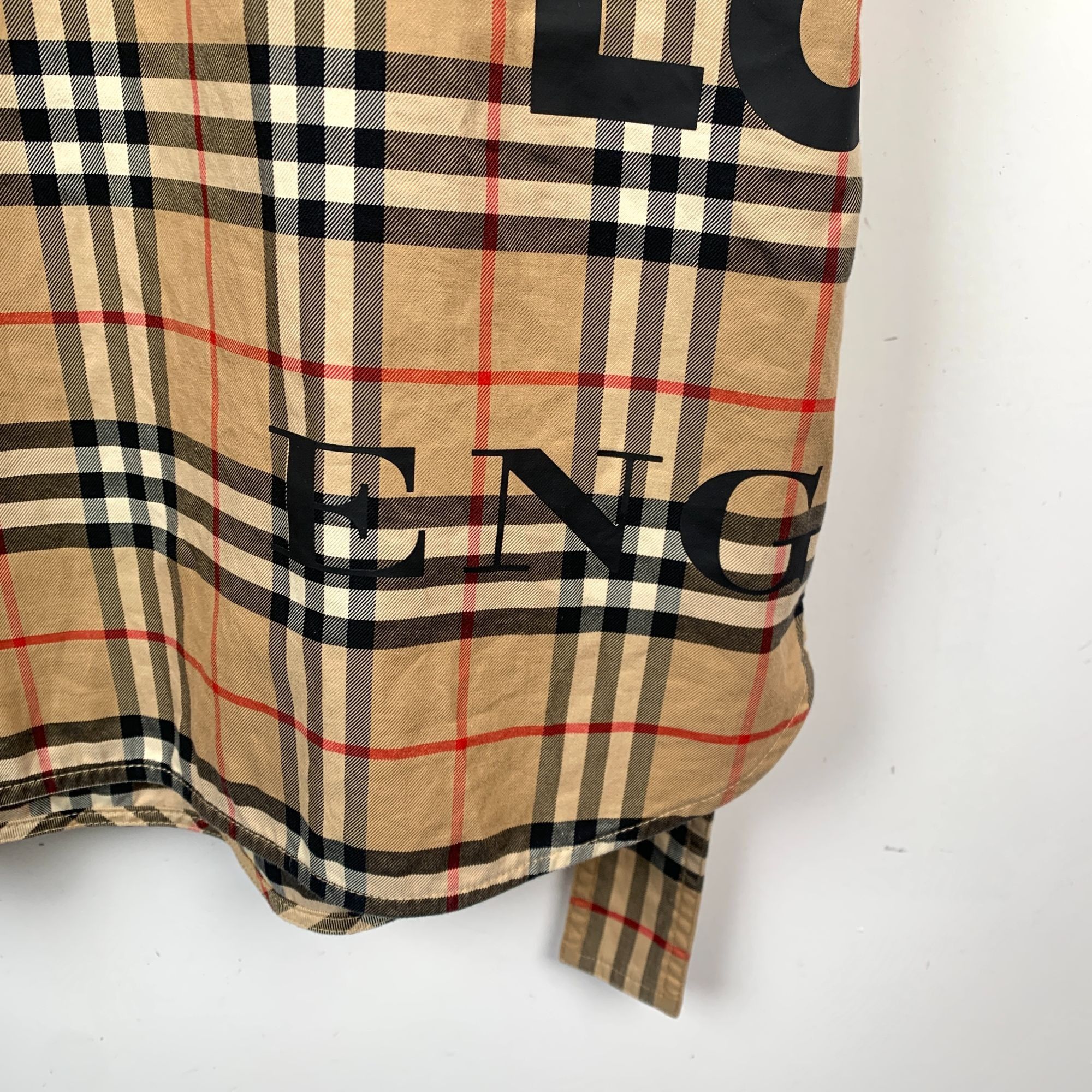 Burberry Burberry Womens Plaid Long Sleeve Cotton Shirt Dress Size S Size S / US 4 / IT 40 - 4 Thumbnail