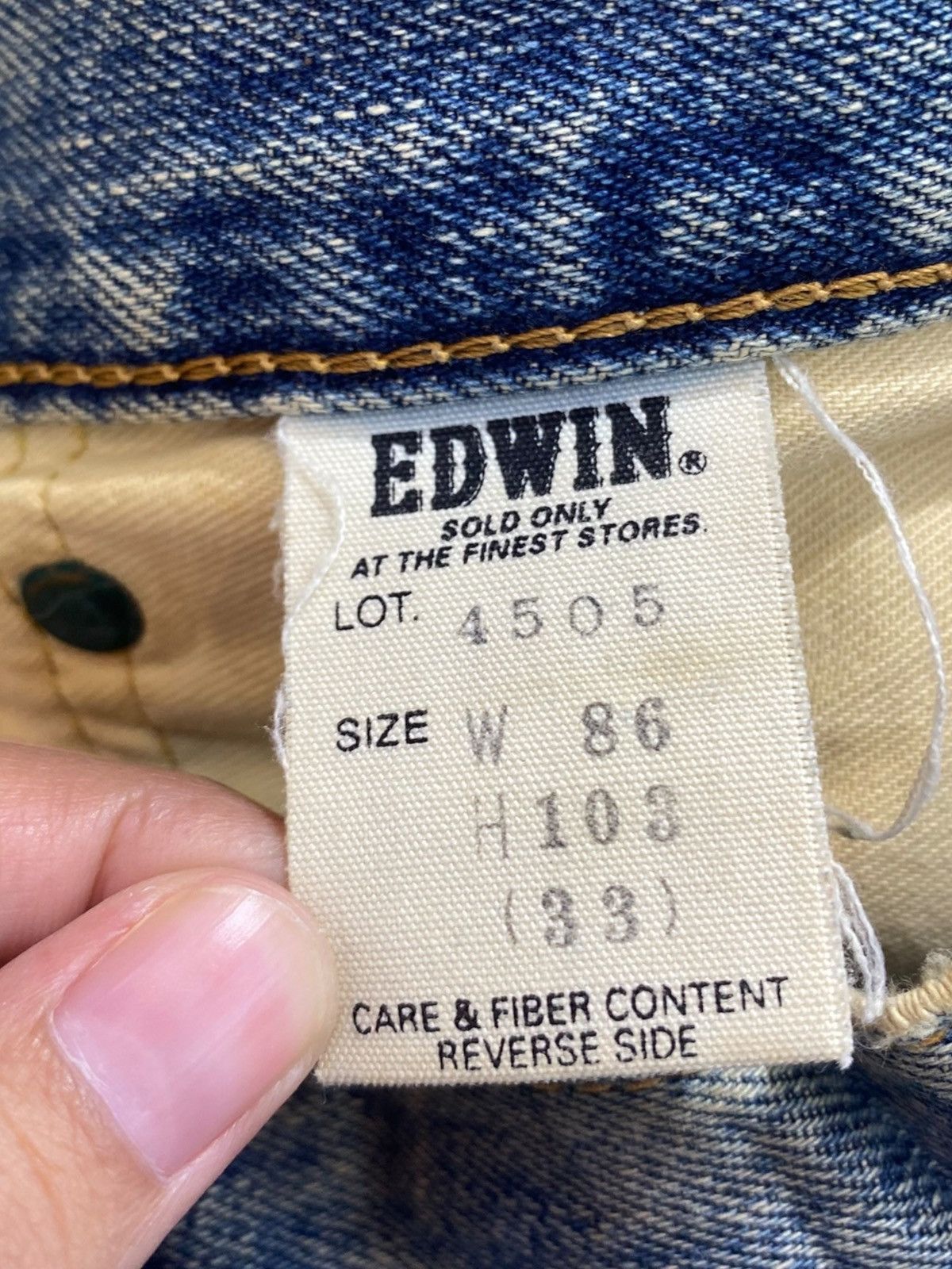 Edwin Vintage Edwin Faded Wash Style Loose Jeans Size US 32 / EU 48 - 10 Thumbnail