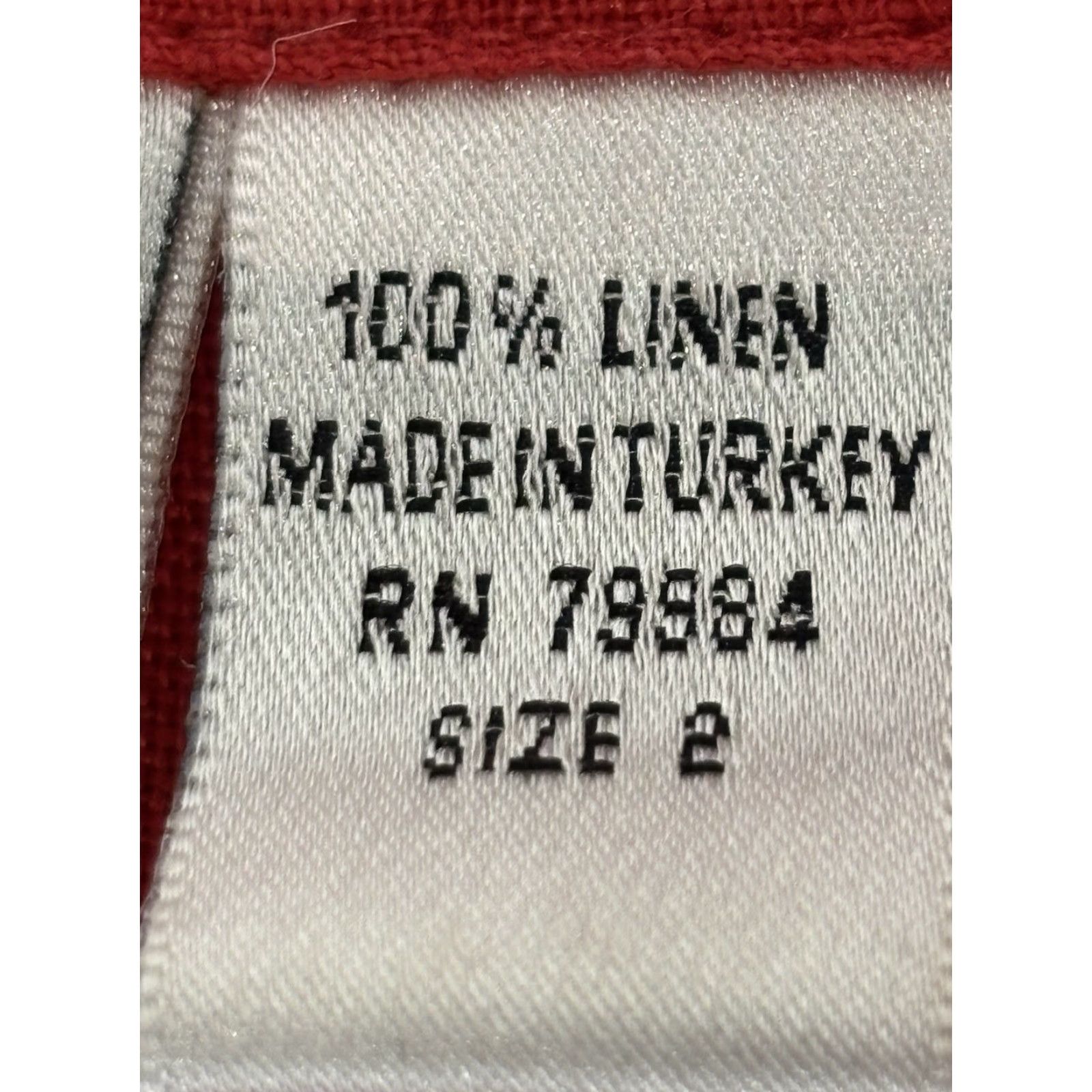 Vintage VINTAGE Chicos Women's Tunic Shirt Linen Sleeveless Casual Summer Fall Large Red Button-Up Size L / US 10 / IT 46 - 6 Thumbnail