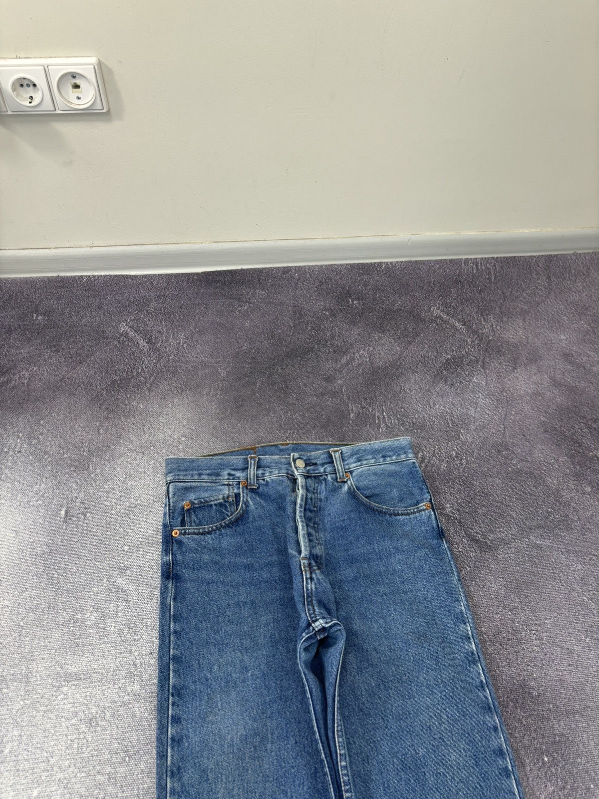 Levi's Vintage 90s Levi’s 501 Made In Usa Blue Hype Denim Jeans Size US 29 - 9 Thumbnail