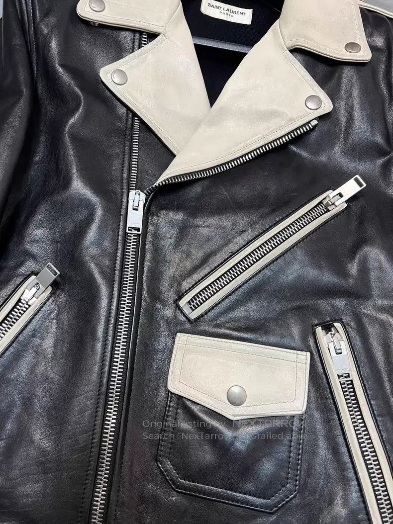 Saint Laurent Paris Saint Laurent Paris Motorcycle Leather Jacket Size US M / EU 48-50 / 2 - 4 Thumbnail