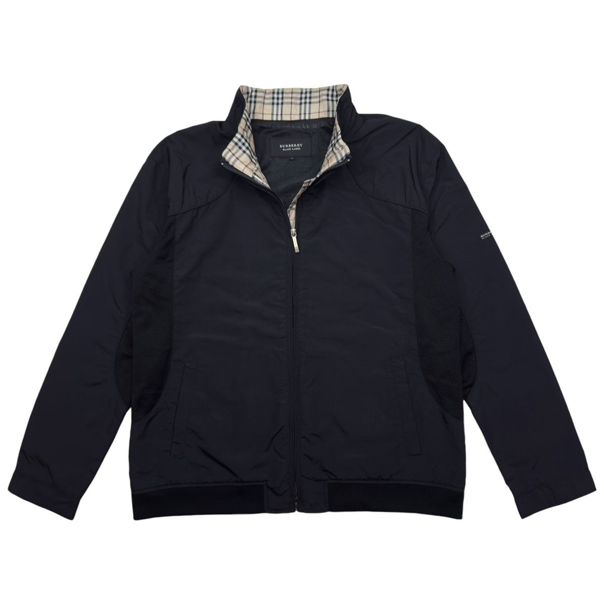 Burberry Nova Check Burberry Black Label Mesh Jacket Size L Black Size US L / EU 52-54 / 3 - 2 Thumbnail
