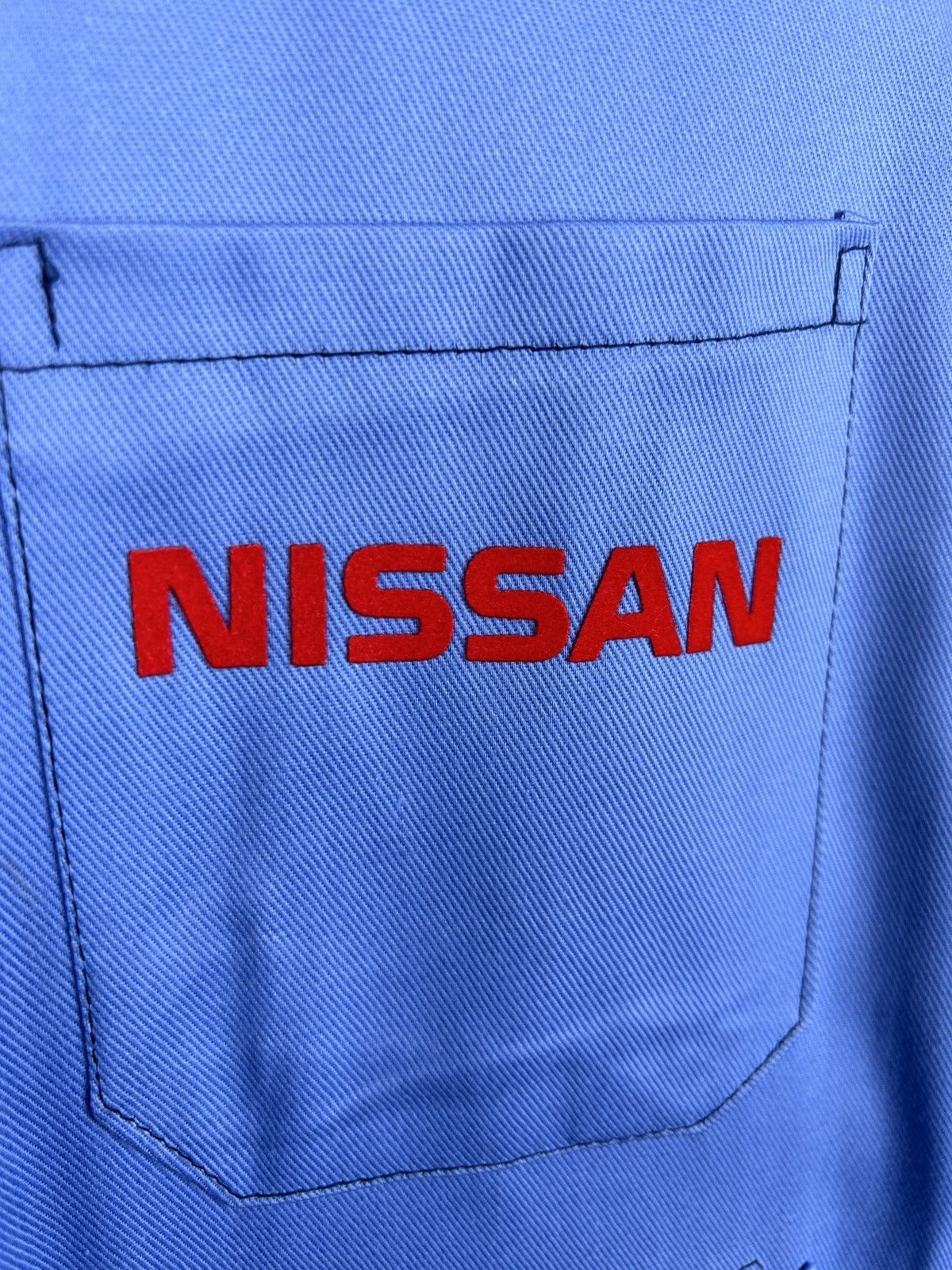 Vintage Vintage Nissan Japan JDM Mechanic Coat In Blue Size US L / EU 52-54 / 3 - 3 Thumbnail