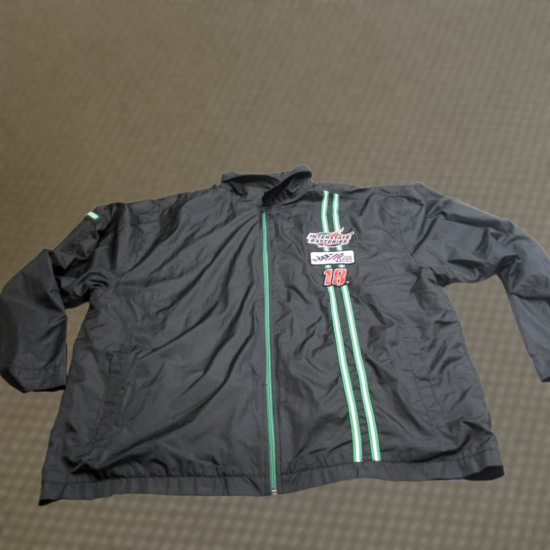 Starter Joe Gibbs Nascar Jacket Mens XL Black Starter Windbreaker Zip Racing 18 VTG 90s Size US XL / EU 56 / 4 - 1 Thumbnail