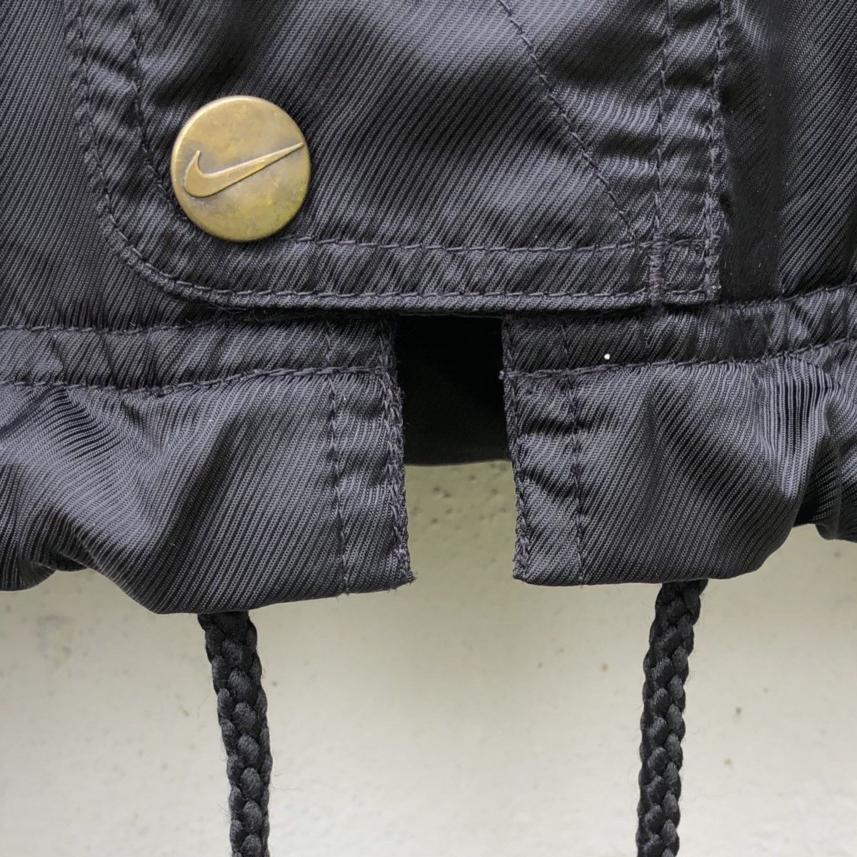 Nike Vintage NIKE NOMO Big Logo Lined Quilted Hoodie Coach Jacket Size US XL / EU 56 / 4 - 12 Thumbnail