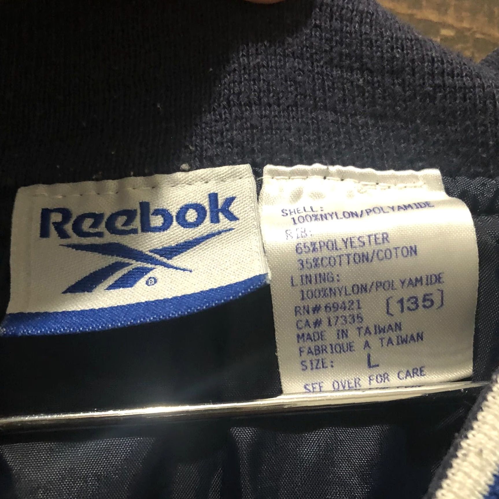 Reebok VINTAGE Reebok Windbreaker Pullover Jacket Men L Black Blue Nylon Athleisure 90s Windbreaker Mens Large Size US L / EU 52-54 / 3 - 4 Thumbnail