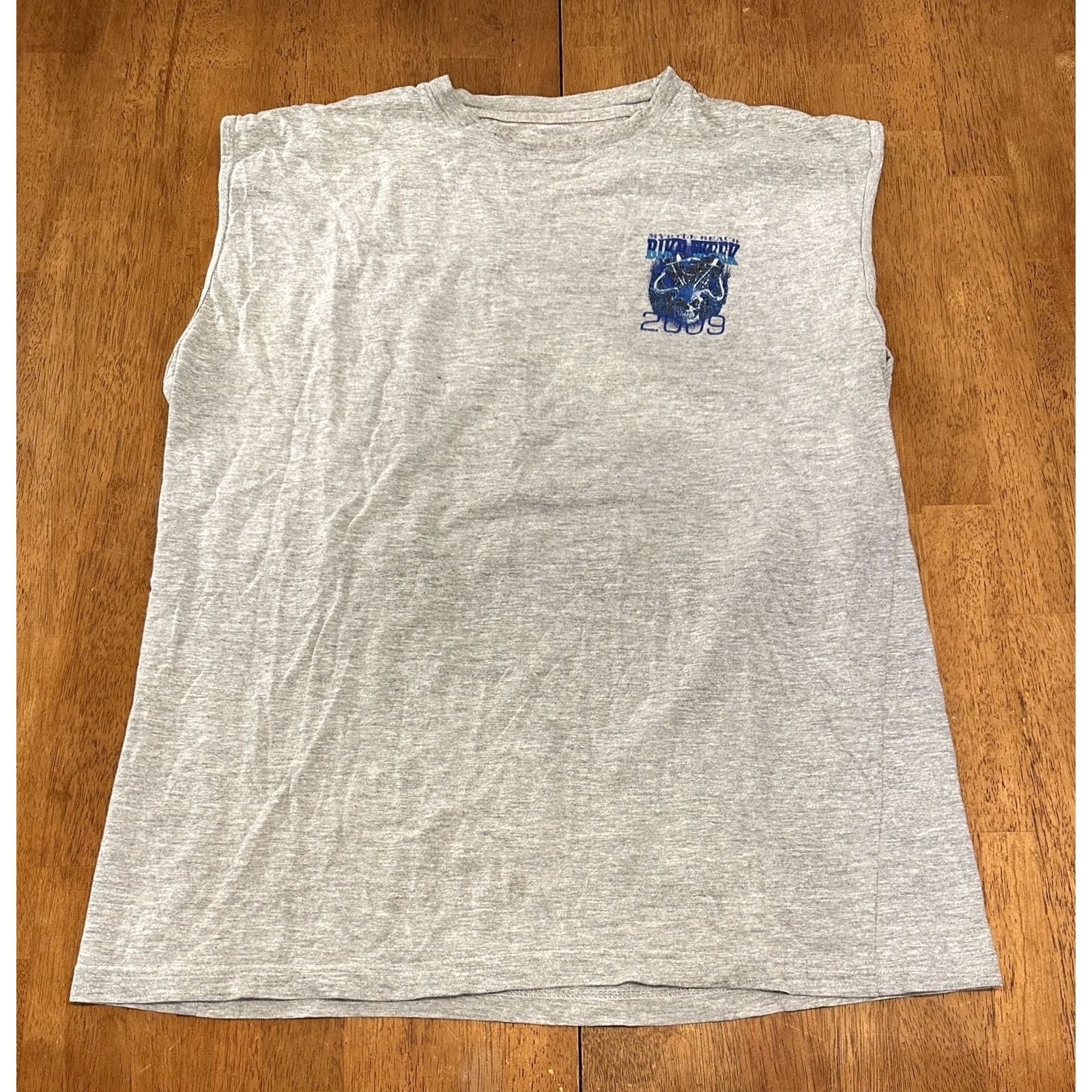 Vintage VINTAGE Bike Week 2009 Tank Top T Shirt Large Gray Men Size US L / EU 52-54 / 3 - 2 Thumbnail