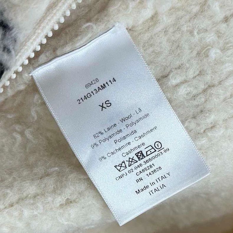 Dior Dior Hooded Lambswool Jacket with Logo-2505 Size XS / US 0-2 / IT 36-38 - 6 Thumbnail