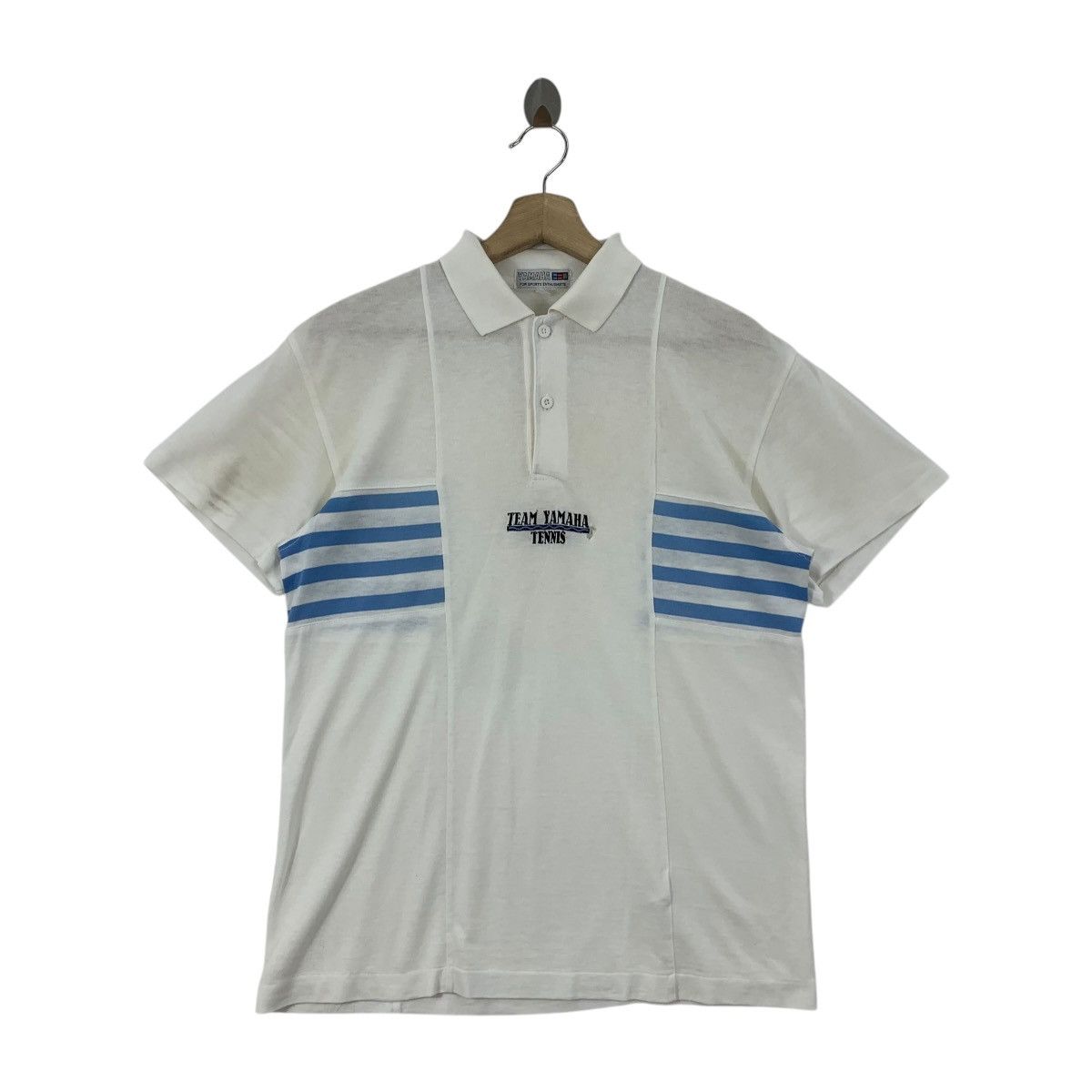 Japanese Brand × Yamaha Vintage TEAM YAMAHA Tennis Centre logo polo tee Size US M / EU 48-50 / 2 - 1 Thumbnail