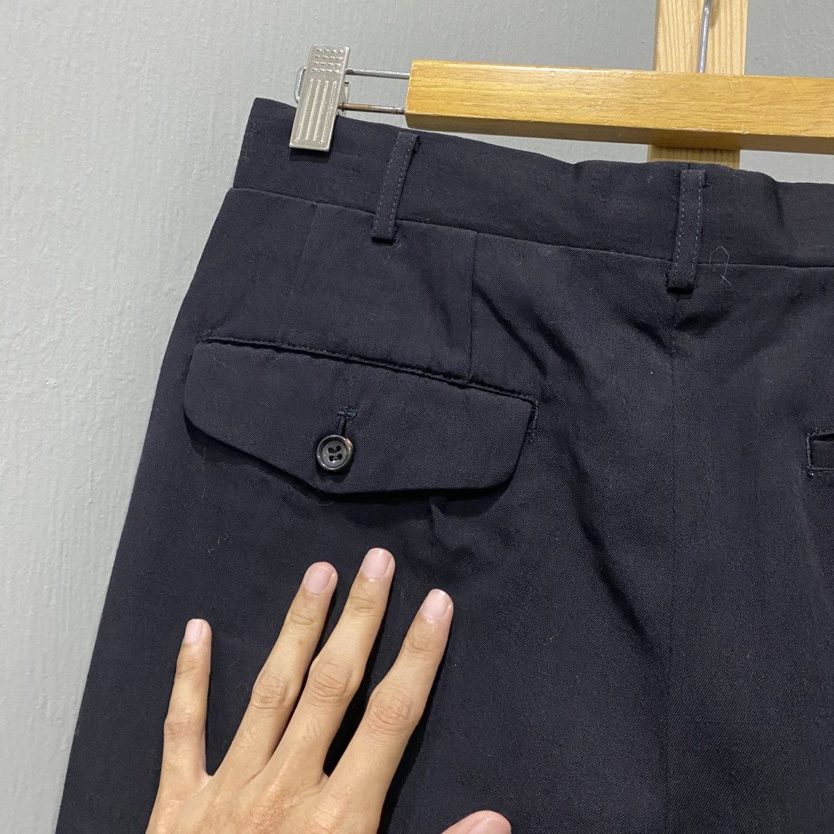 Comme des Garcons Homme VINTAGE 80s Commes Des Garcone Homme WideLeg Pleated Trouser Size US 28 / EU 44 - 11 Thumbnail