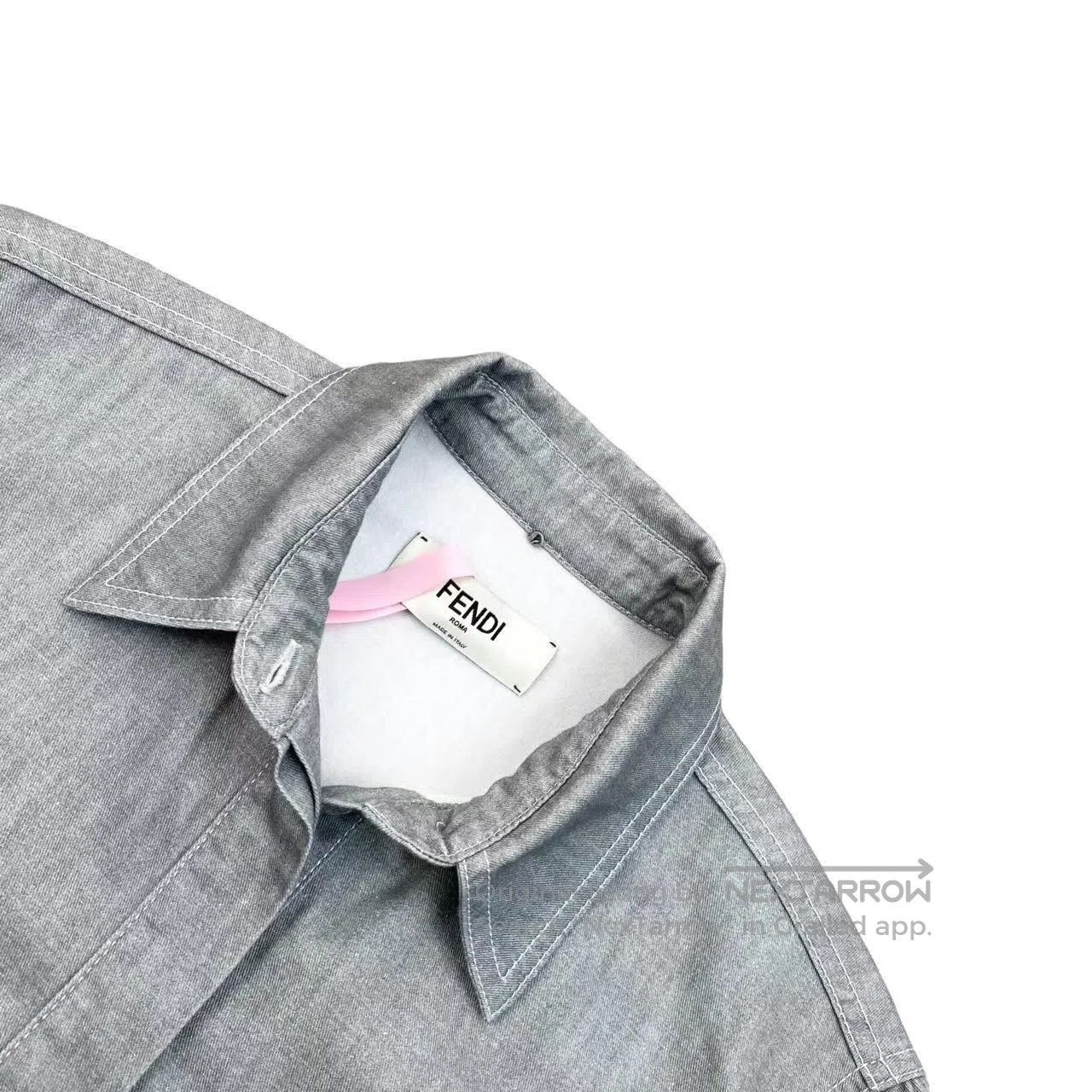 Fendi Fendi Workwear style logo denim shirt| Size XS / US 0-2 / IT 36-38 - 3 Thumbnail