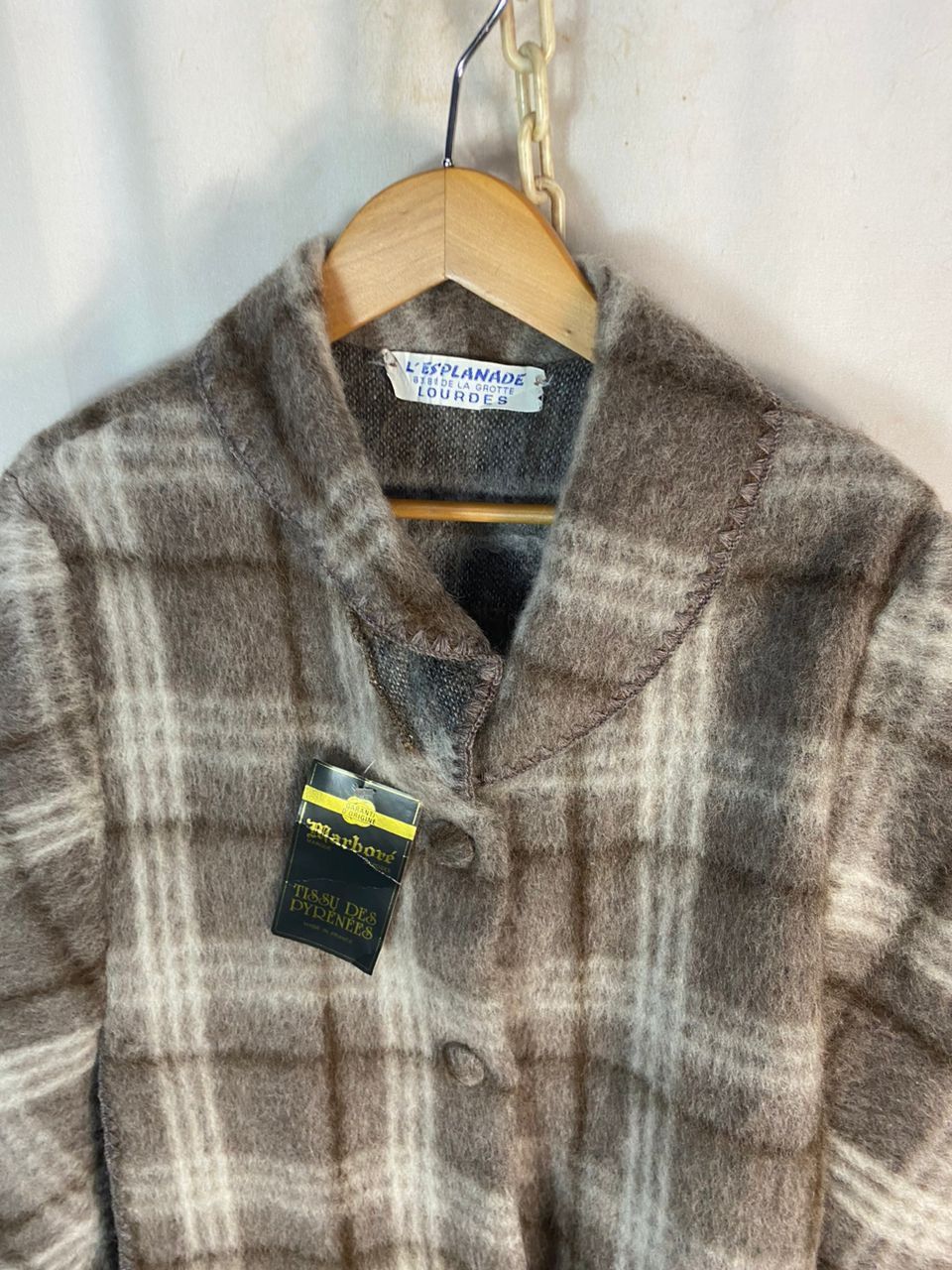 Designer × Vintage Vintage poncho wool by marbore new with tag Size M / US 6-8 / IT 42-44 - 2 Thumbnail