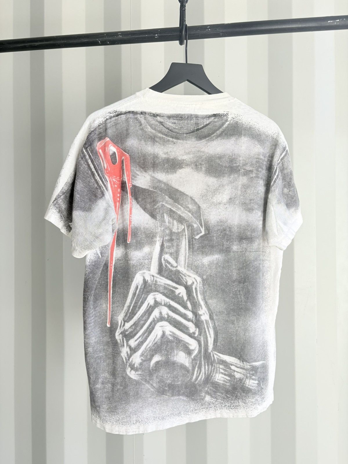 Band Tees Thrashed Iron Maiden Faded Distressed ERD GRUNGE WCC Harley Size US XL / EU 56 / 4 - 2 Thumbnail