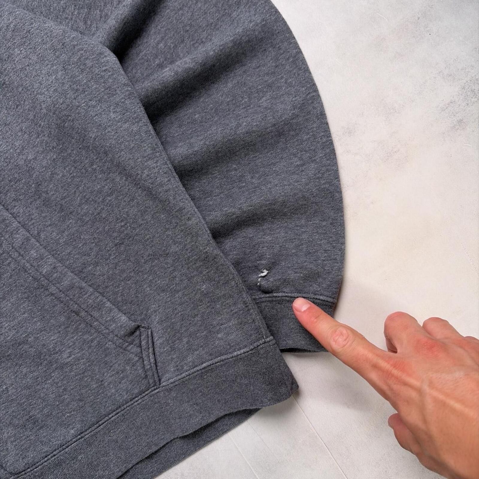 Nike Y2K Grey Nike Grunge Skater Zip Up Hoodie Size US M / EU 48-50 / 2 - 6 Thumbnail