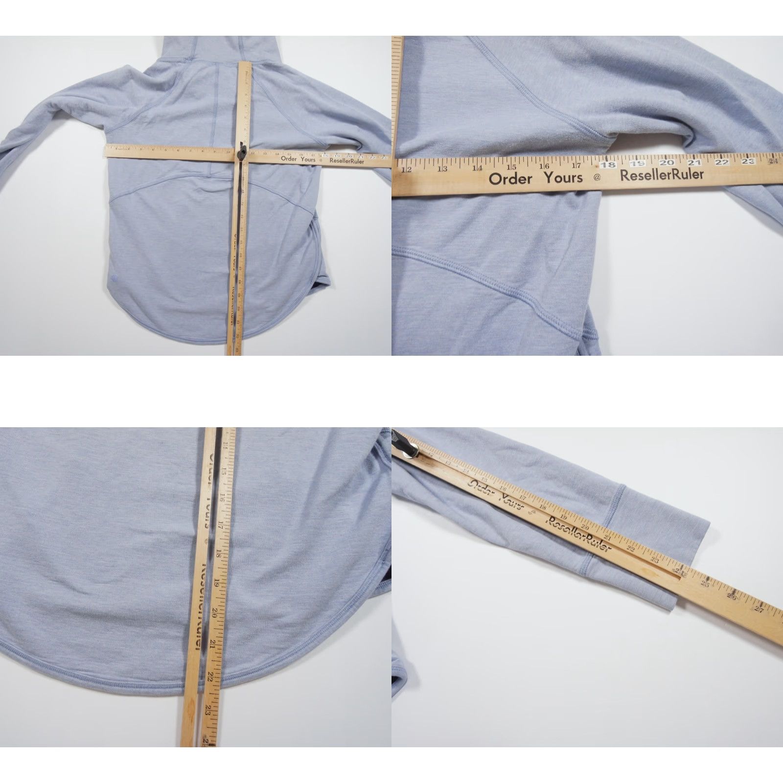 Lululemon Lululemon Sweater Shirt Womens 4 Blue Time Out Pullover Hoodie Athletic Knit Size S / US 4 / IT 40 - 8 Thumbnail