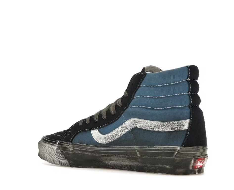 Men's Size Vans Vault UA OG Sk8-Hi LX Stressed Navy
