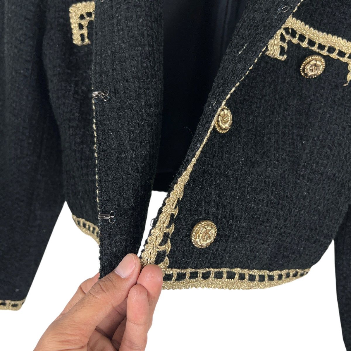 Japanese Brand 🔥 Vintage Vaiser Tweed Jacket Size S / US 4 / IT 40 - 9 Thumbnail