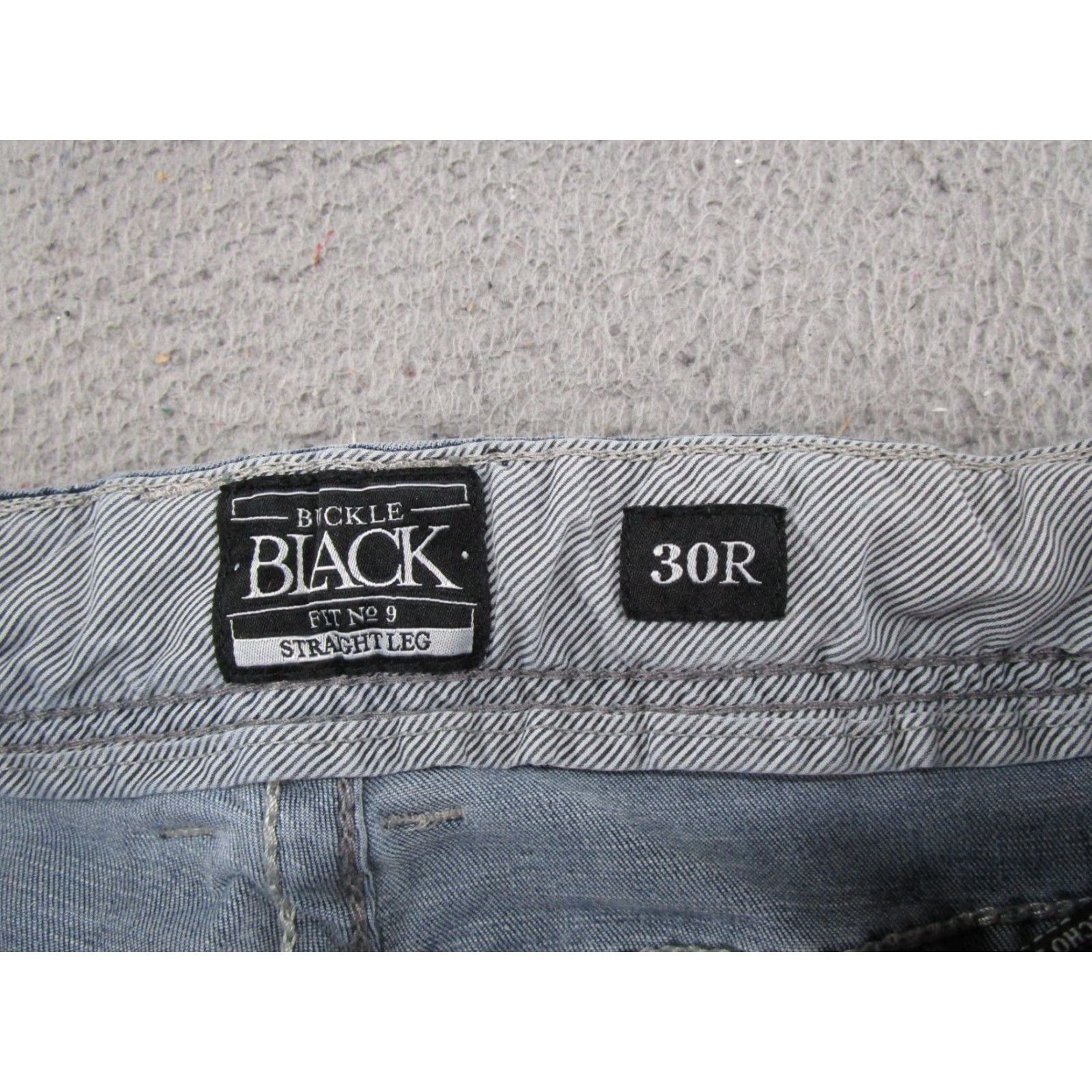 Buckle Black VINTAGE Buckle Black Fit No. 9 Straight Jeans Men's Size 30R Distressed Stretch Denim Size US 30 / EU 46 - 5 Thumbnail