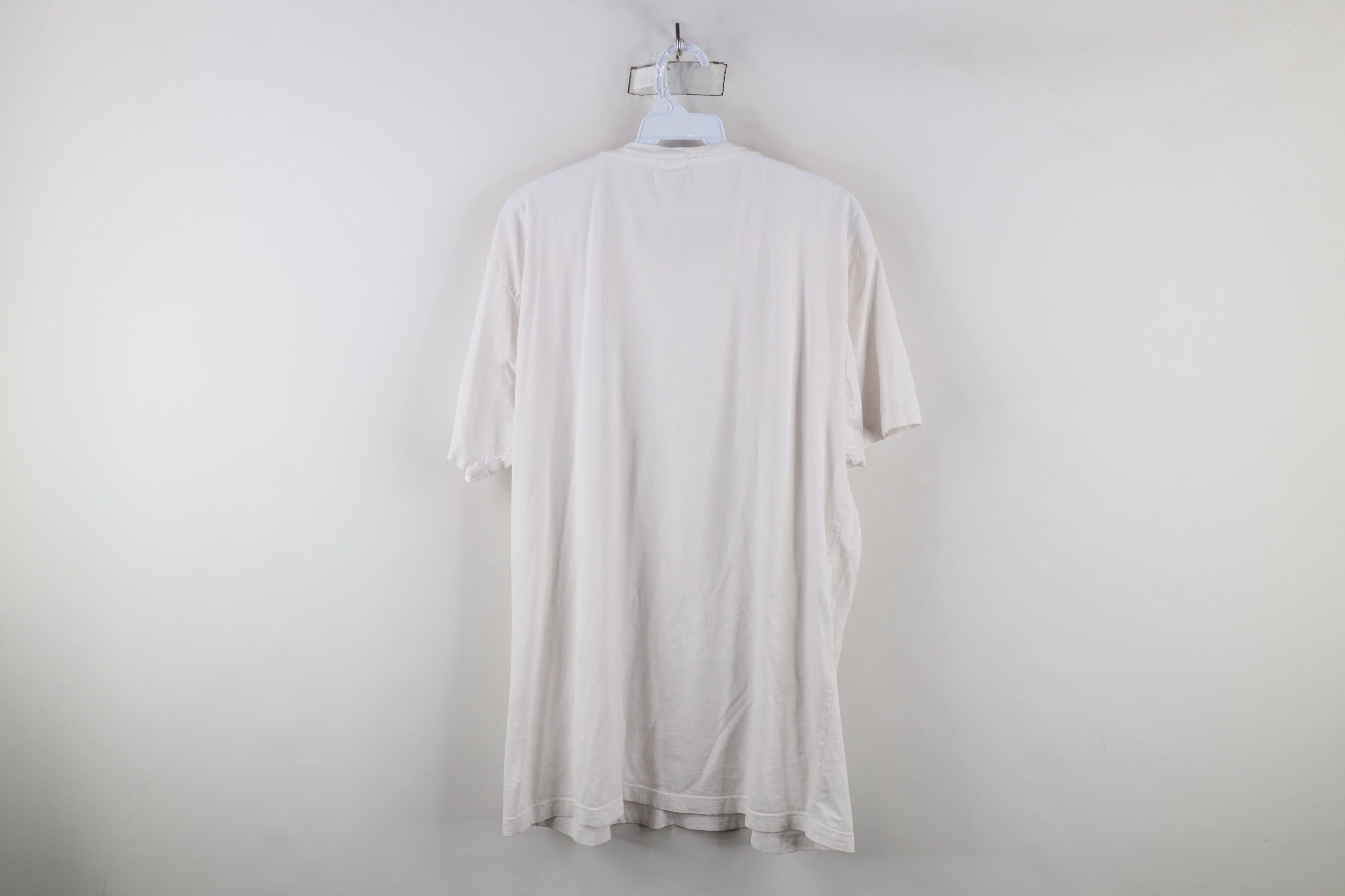 Vintage Vintage 90s Streetwear Short Sleeve T-Shirt White Cotton USA Size US XL / EU 56 / 4 - 10 Thumbnail