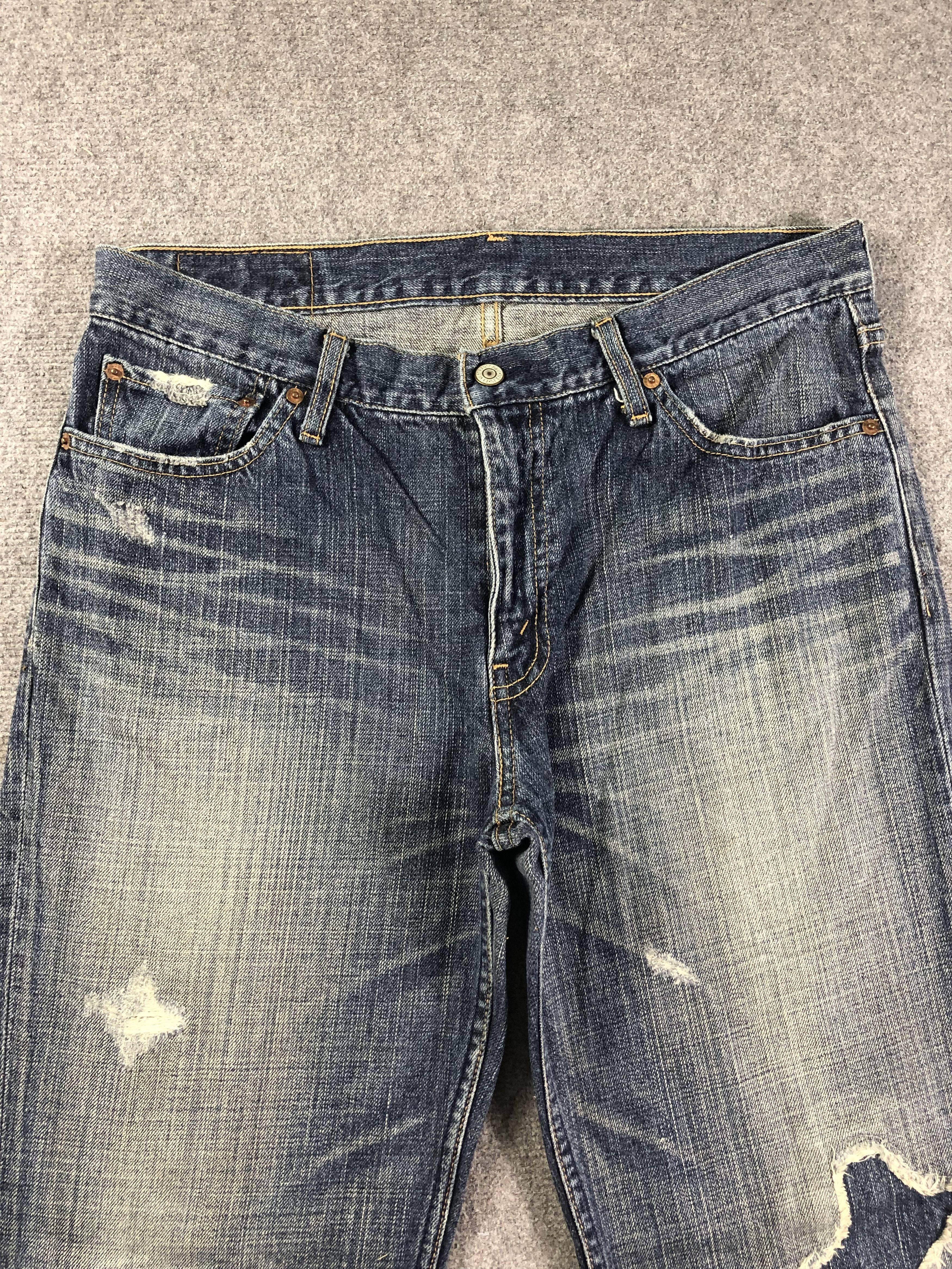 Levi's Faded Blue Levis Denim Jeans 35x31.5 Size US 35 - 2 Thumbnail