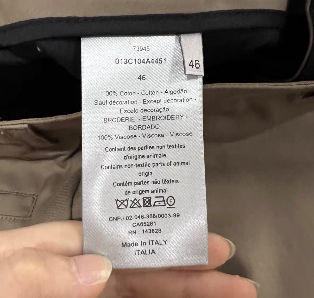 Dior Dior Khaki Dress Pants J41 Size US 32 / EU 48 - 4 Thumbnail