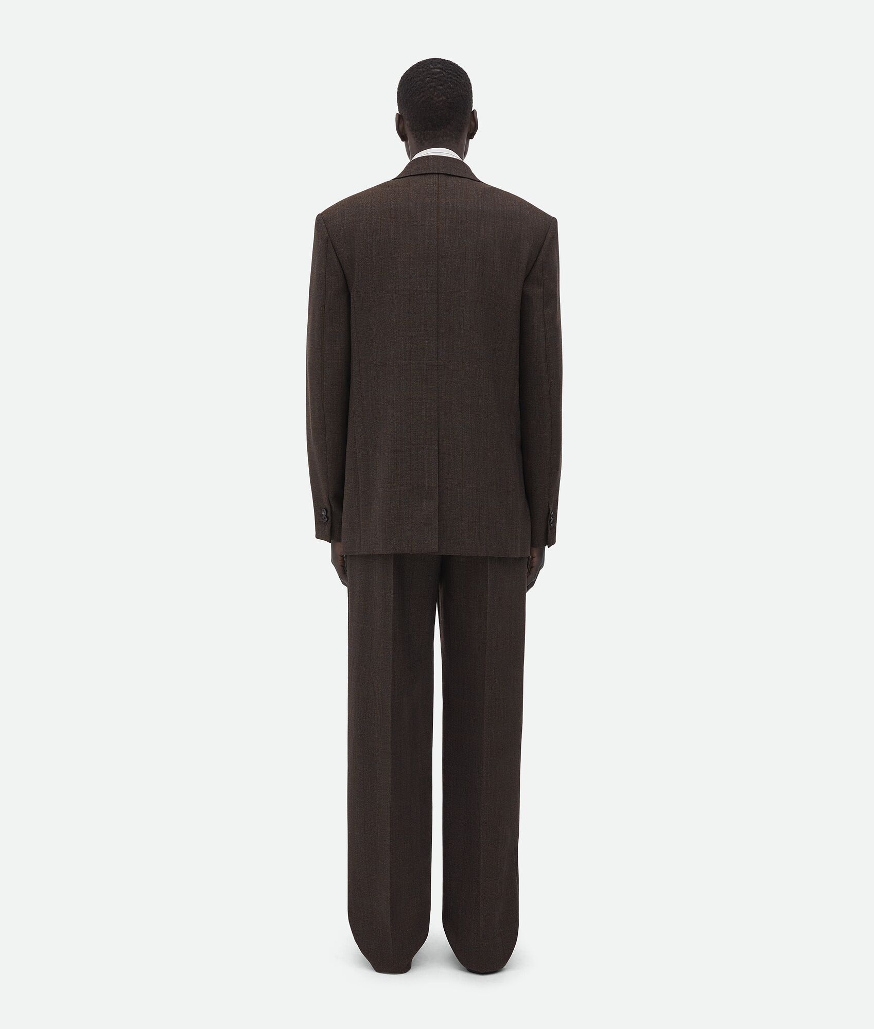 Bottega Veneta o1n1vont0125 Prince Of Wales Wool Jacket in Brown Size US M / EU 48-50 / 2 - 3 Thumbnail