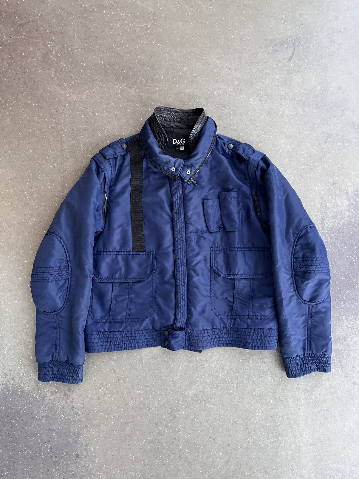 Dolce & Gabbana D&G Flight Jacket with removable sleeves and hood Size US L / EU 52-54 / 3 - 3 Thumbnail