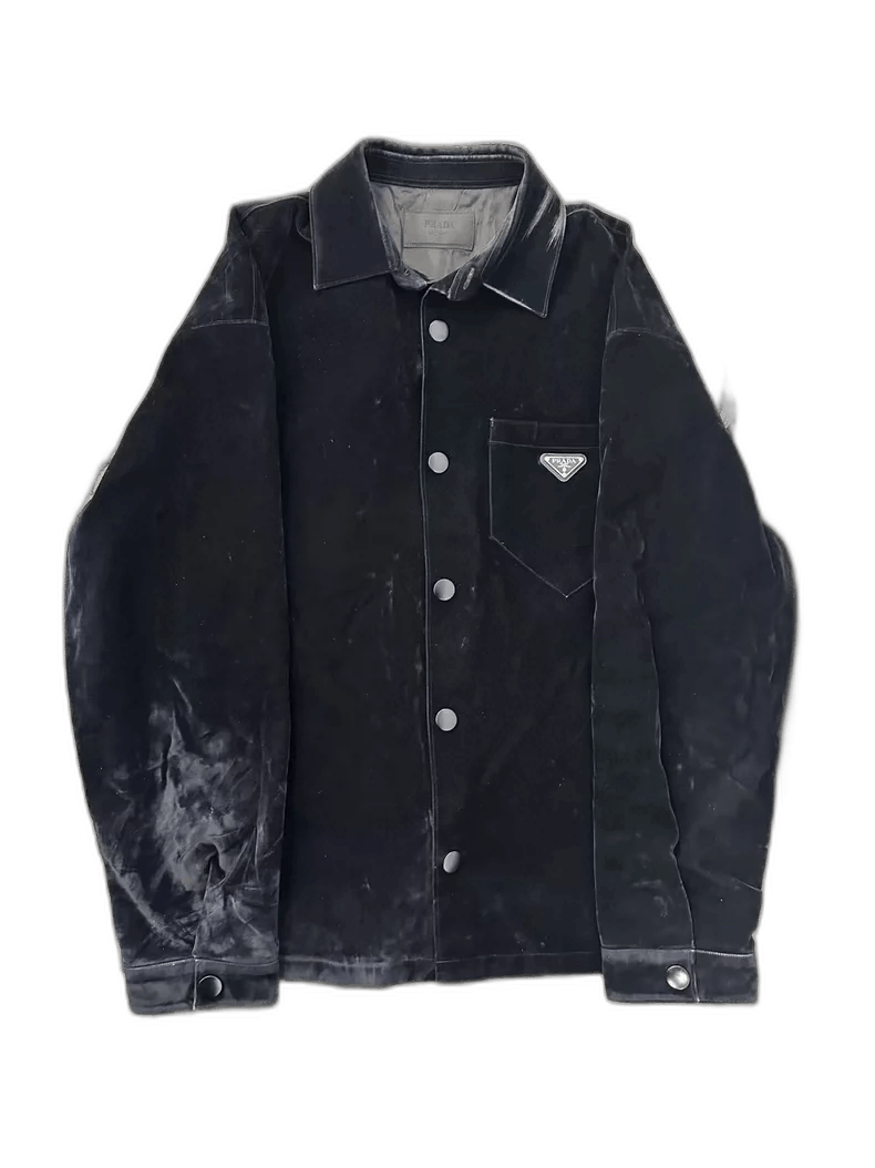 Prada Prada Velvet Suede Jacket Coat Size L -2505 Size US L / EU 52-54 / 3 - 1 Thumbnail