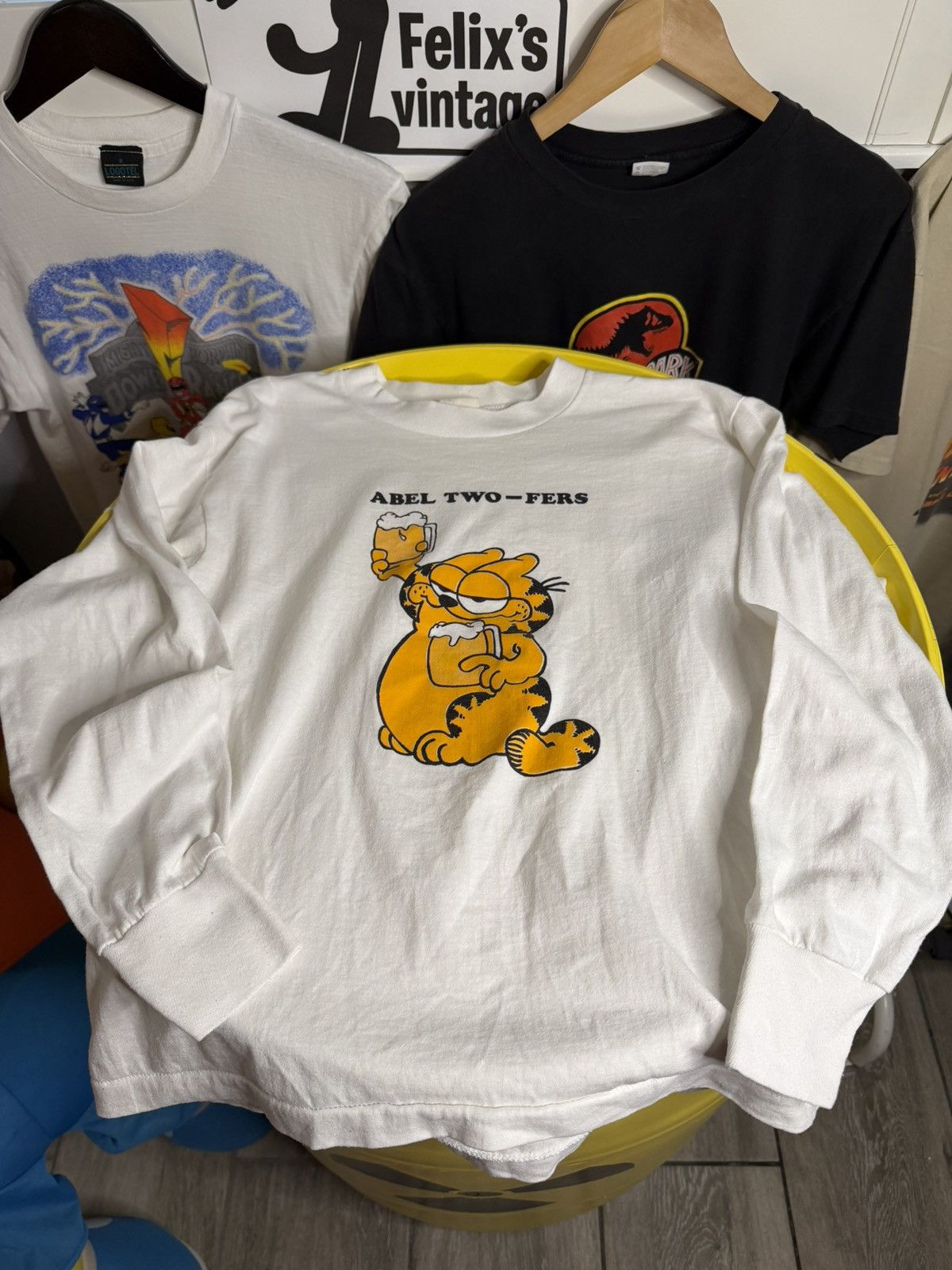 Vintage 1980s Garfield long sleeve t-shirt Size US S / EU 44-46 / 1 - 1 Thumbnail