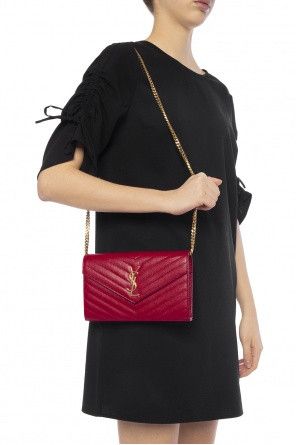 Saint Laurent Paris o1bcso1str1124 Size: OS/ Opyum Wallet On Chain in Red Size ONE SIZE - 5 Thumbnail